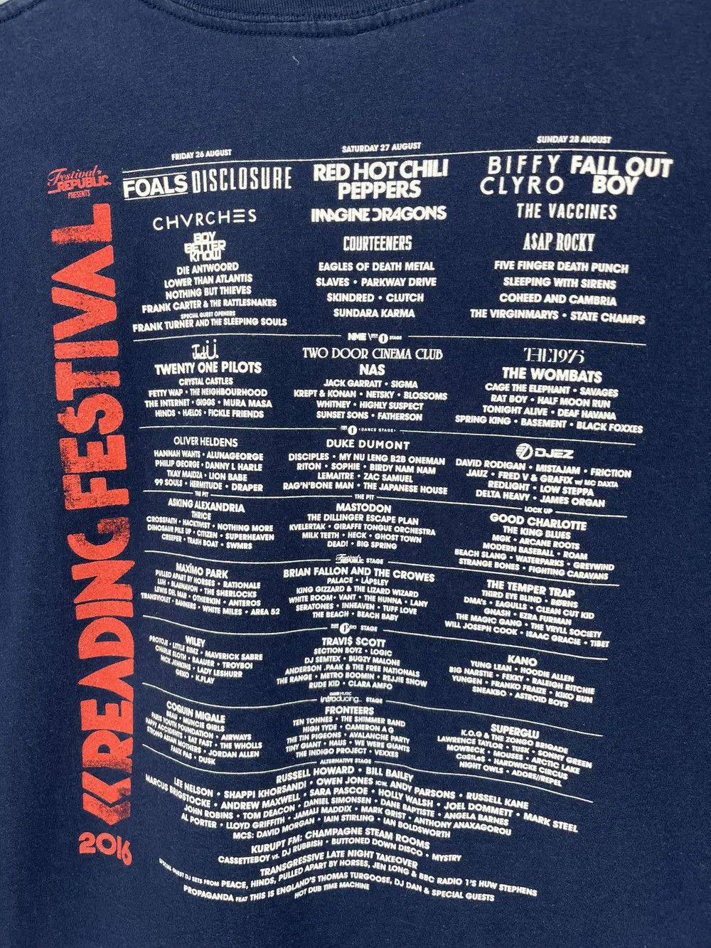 Band Tees Vintage Y2k Reading Festival Tour T Shirt 2016 Band tee Size US M / EU 48-50 / 2 - 12 Thumbnail