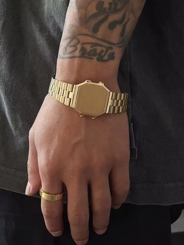 Vintage Fashion punk titanium steel timeless watch bracelet chain Size ONE SIZE - 3 Thumbnail