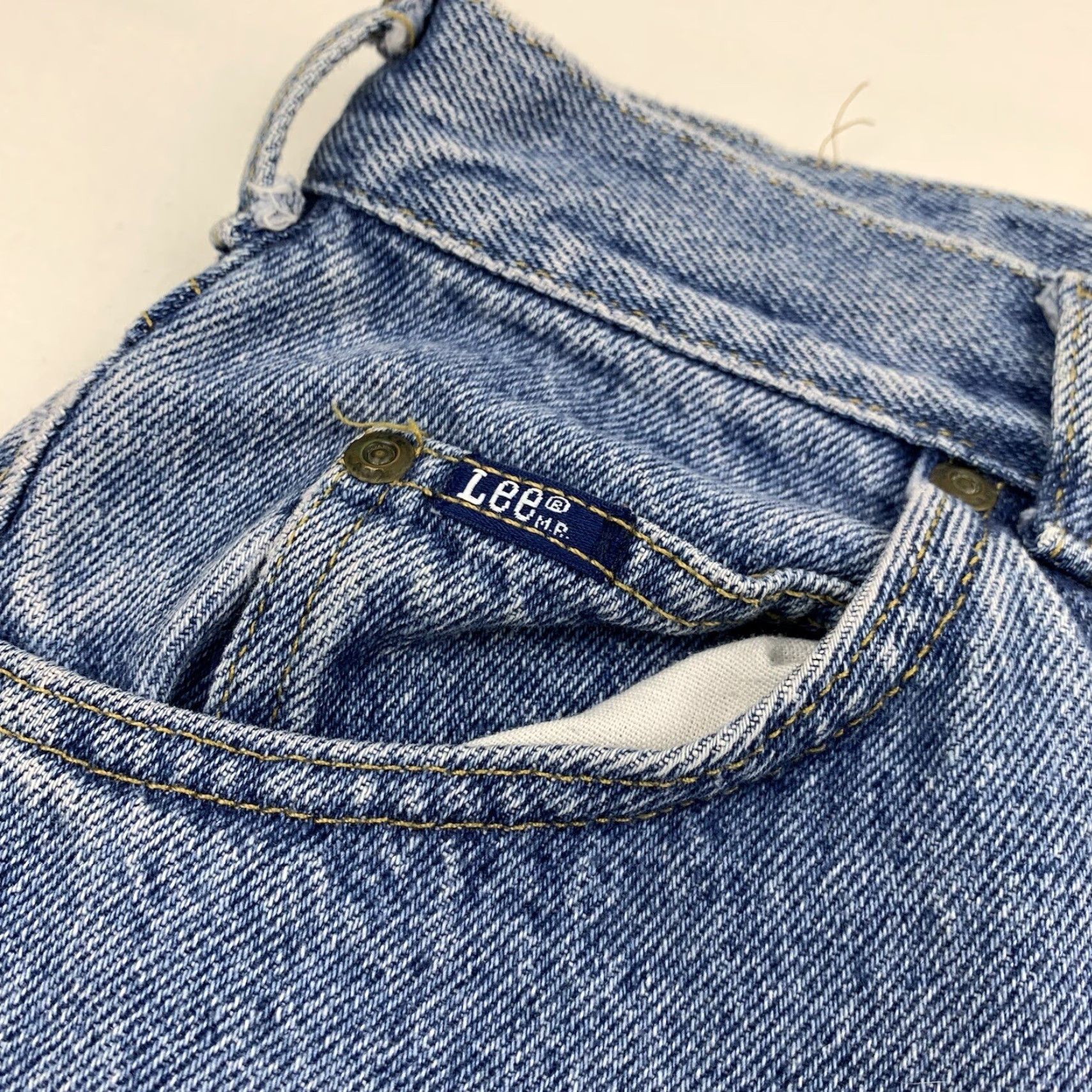Lee VINTAGE Lee Riders Jeans Womens 18 Petites High Waisted 90s USA Union Blue Denim Mom Jeans Girls Size 40" / US 18 - 4 Thumbnail