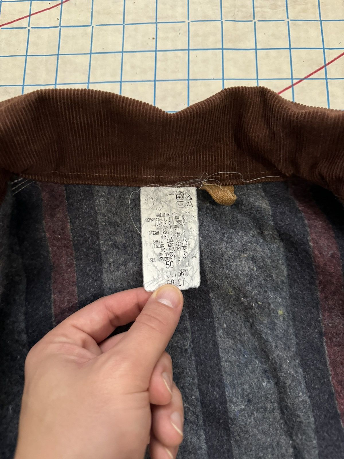 Carhartt × Vintage Carhartt Chore Coat Duck Canvas Nice Fade Blanket Lined Barn Size US XL / EU 56 / 4 - 7 Thumbnail