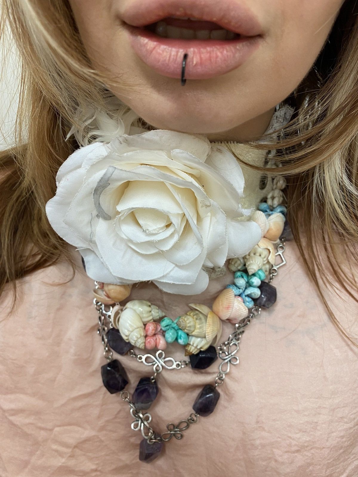 Vintage Cute seashell necklace Size ONE SIZE - 1 Thumbnail