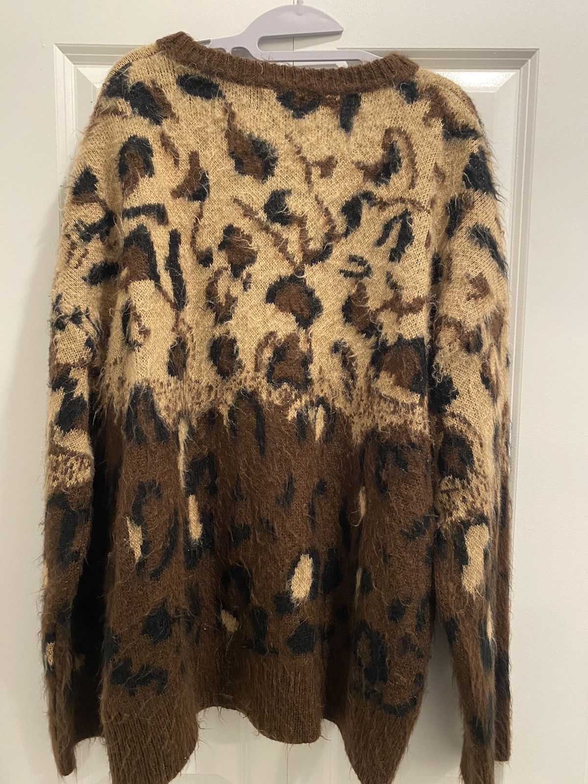 Japanese Brand Japenese style fuzzy sweater cheetah print Size US M / EU 48-50 / 2 - 2 Thumbnail