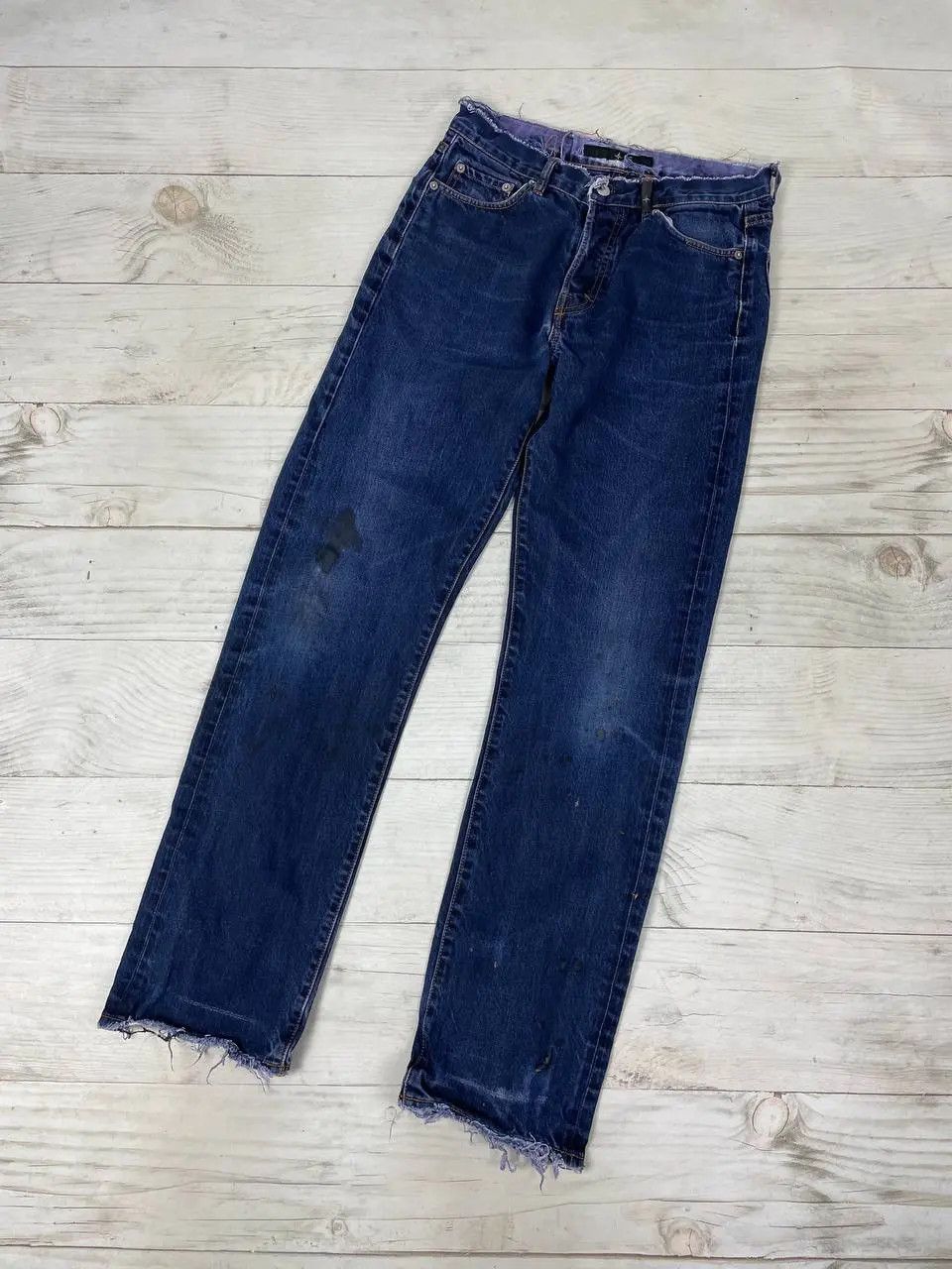 Stone Island Vintage Stone Island Denim Jeans 90s Distrissed Faded Y2K Size US 31 - 2 Thumbnail