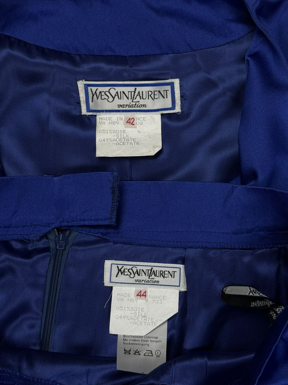 Vintage × Yves Saint Laurent Vintage rare jacket and skirt Yves Saint Laurent original Size M / US 6-8 / IT 42-44 - 4 Thumbnail