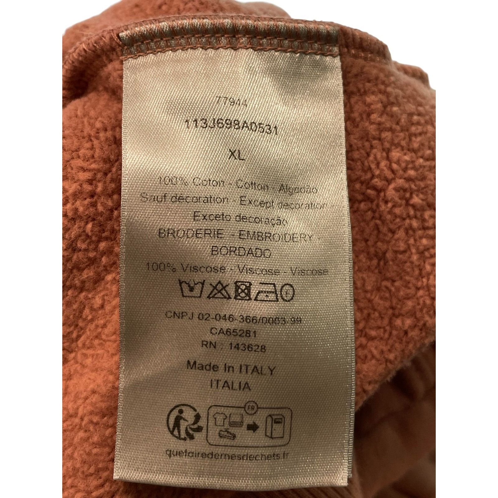 Dior Dior CD Logo Rust Pink Hoodie Size XL / US 12-14 / IT 48-50 - 5 Thumbnail
