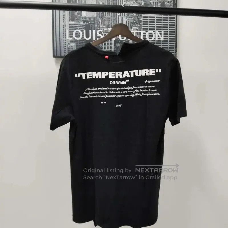 Off-White Off-White Black Cotton Lettered T-Shirt for Men . Size US S / EU 44-46 / 1 - 2 Thumbnail