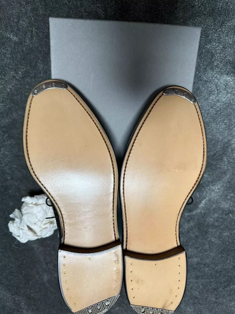 Thom Browne Thom Browne Bright leather black carved leather shoes Size US 9 / EU 42 - 5 Thumbnail