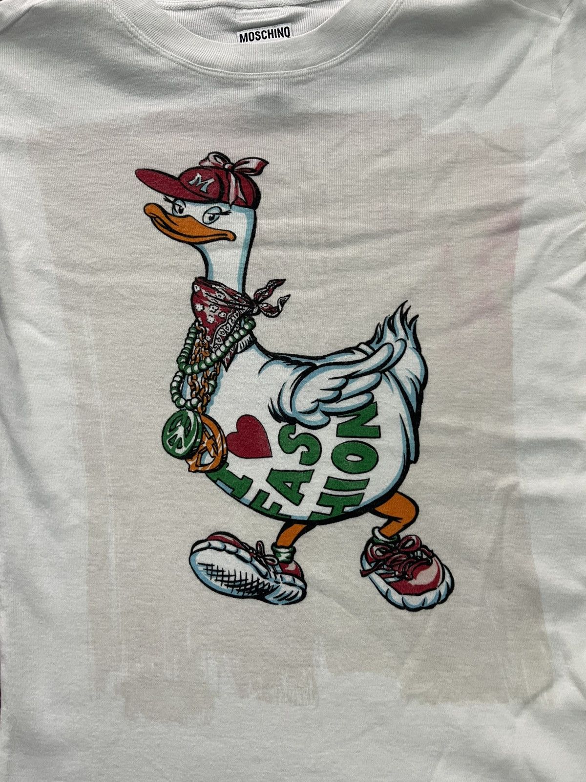 Moschino VINTAGE MOSCHINO JEANS TEE VERY RARE Size S / US 4 / IT 40 - 3 Thumbnail