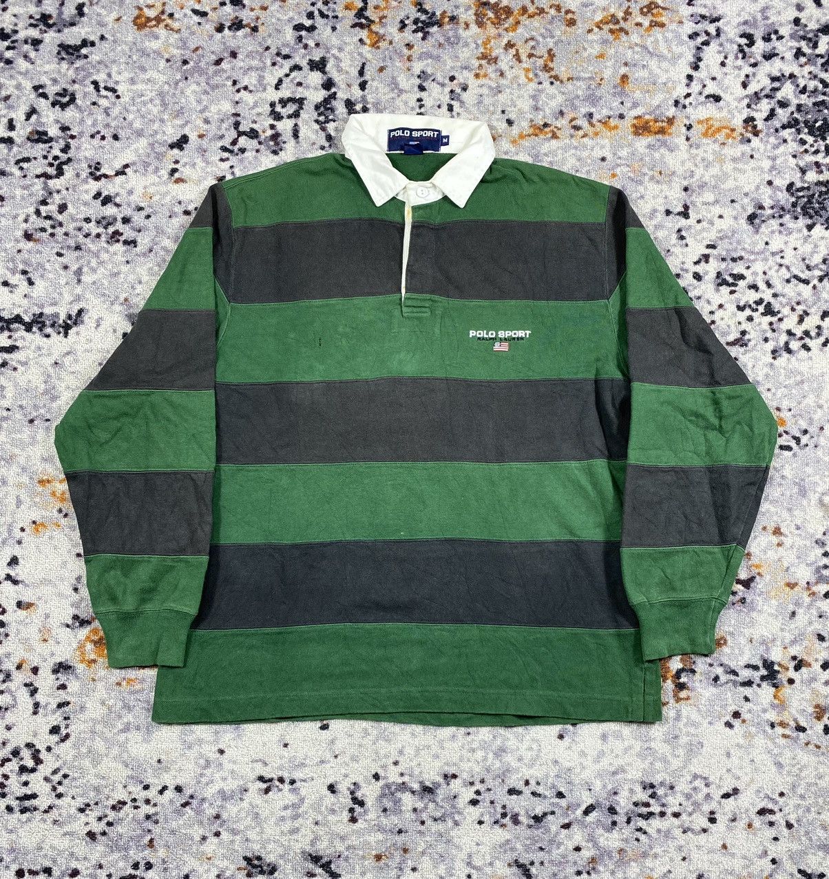 Polo Ralph Lauren Vintage 90’s POLO SPORT USA Rugby Shirt Size US M / EU 48-50 / 2 - 1 Thumbnail