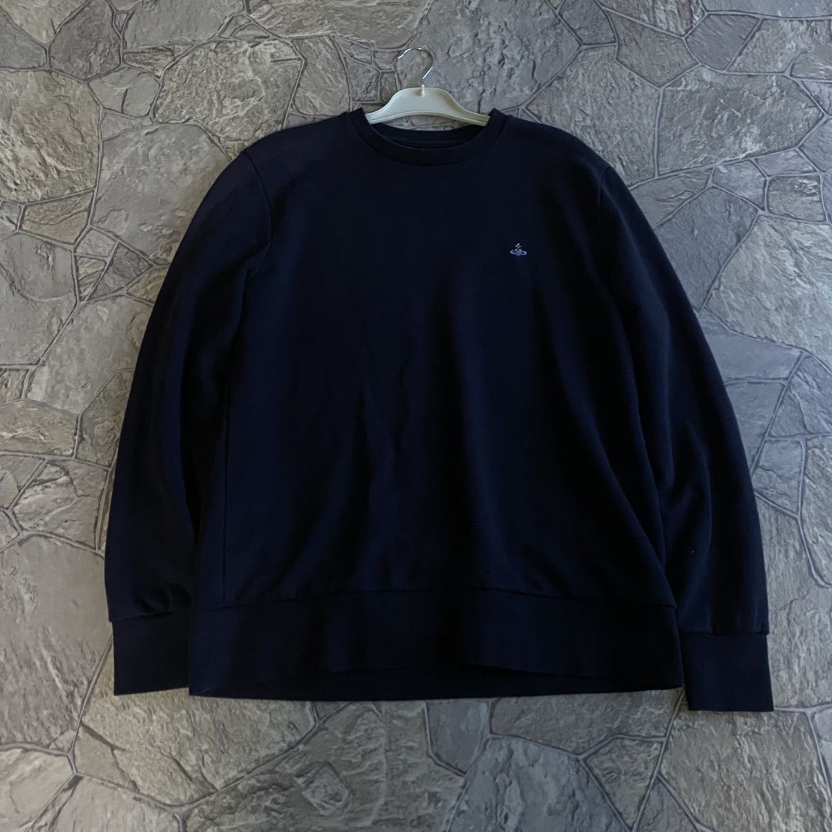 Vivienne Westwood Vivienne Westwood Orb Logo Sweatshirt Navy Blue Size Small Size US M / EU 48-50 / 2 - 1 Thumbnail