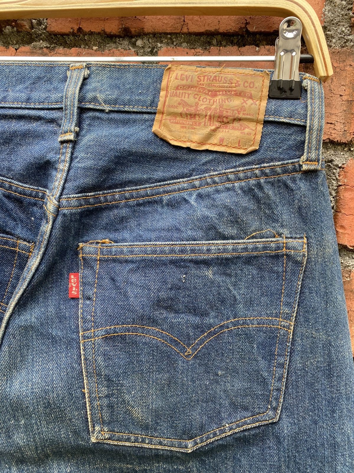 Levi's Vintage Clothing W29x32 Vintage levi's 501 redline made in USA Size US 29 - 5 Thumbnail