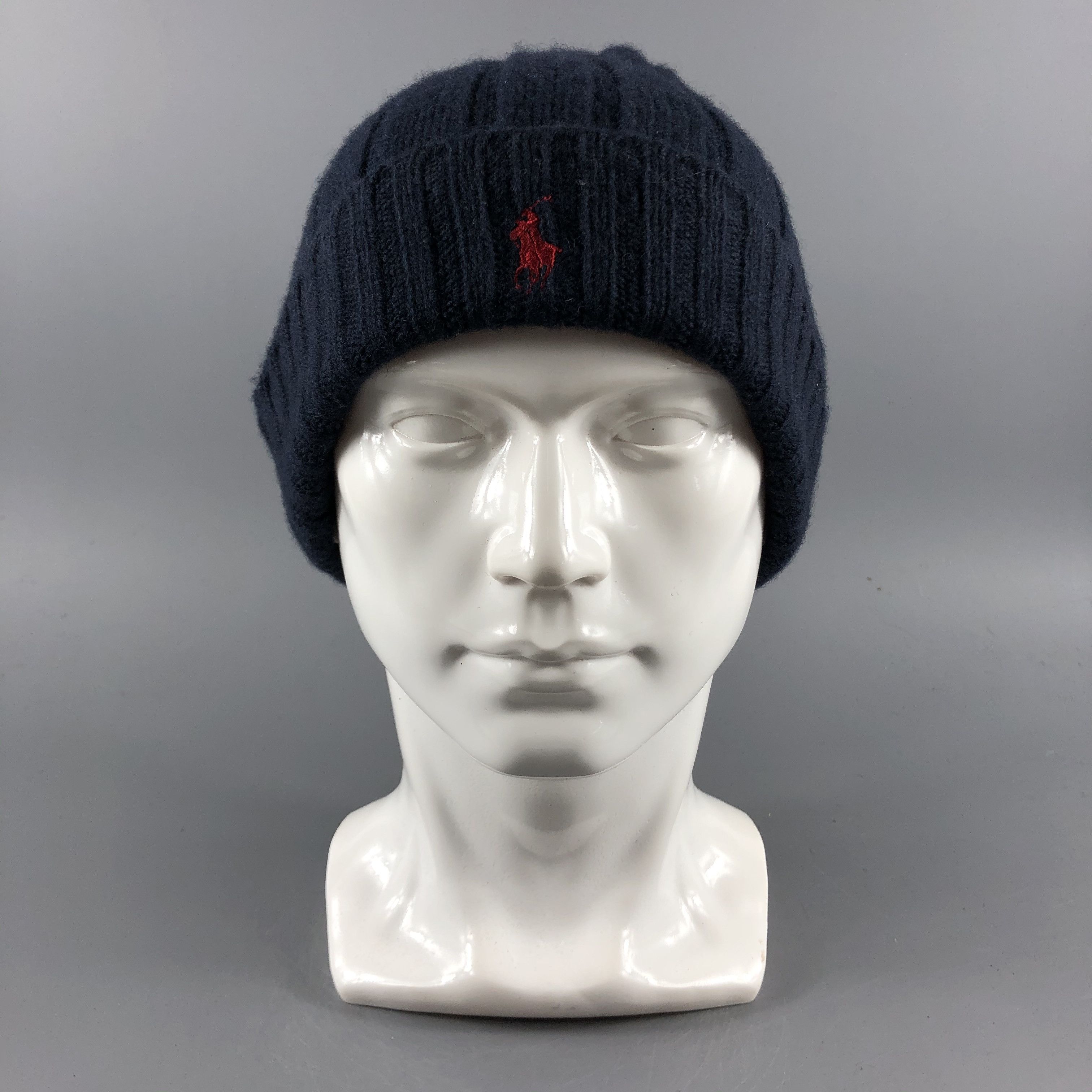 image of Polo Ralph Laurent Hats Ribb Stripe Beanie Knit Snow Cap B476, Men's
