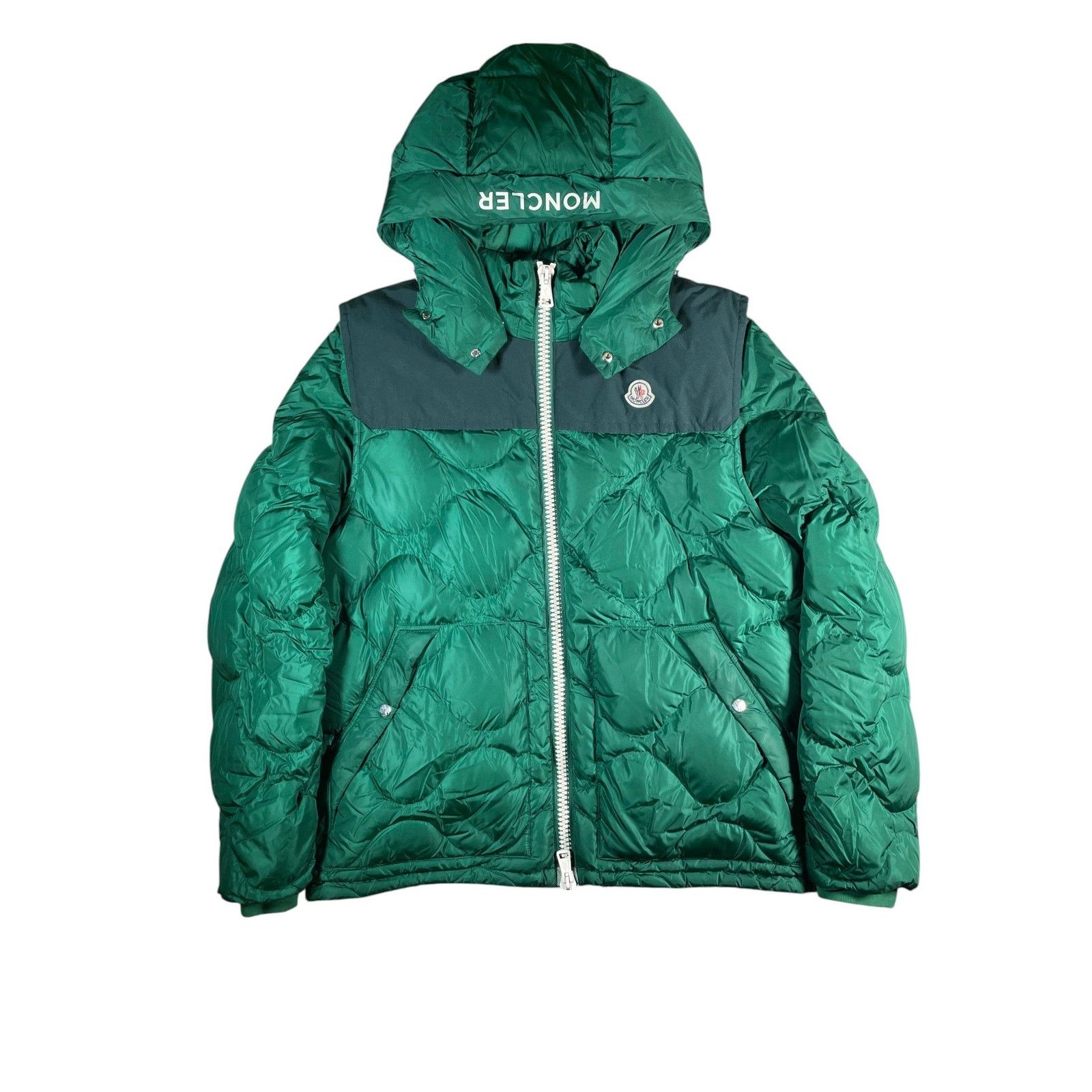 Moncler Moncler Arles Diamond Quilt Convertible Hooded Puffer Jacket Size US XL / EU 56 / 4 - 1 Thumbnail