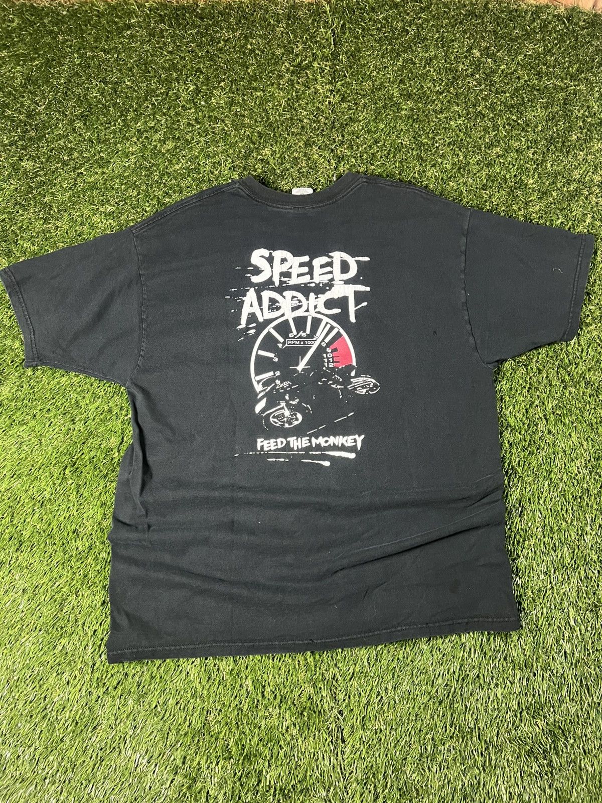 NASCAR Vintage Y2k Feed The Monkey Speed NASCAR Racing Car Tee Size US XL / EU 56 / 4 - 1 Thumbnail