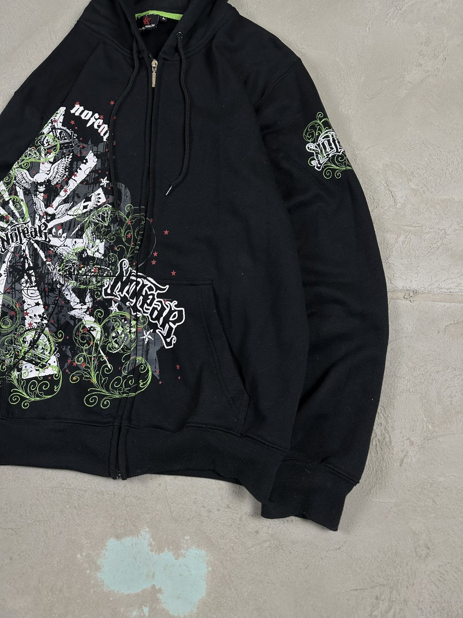 No Fear Vintage Crazy Y2k No Fear Affliction Style Zip Hoodie 00s Size US L / EU 52-54 / 3 - 4 Thumbnail
