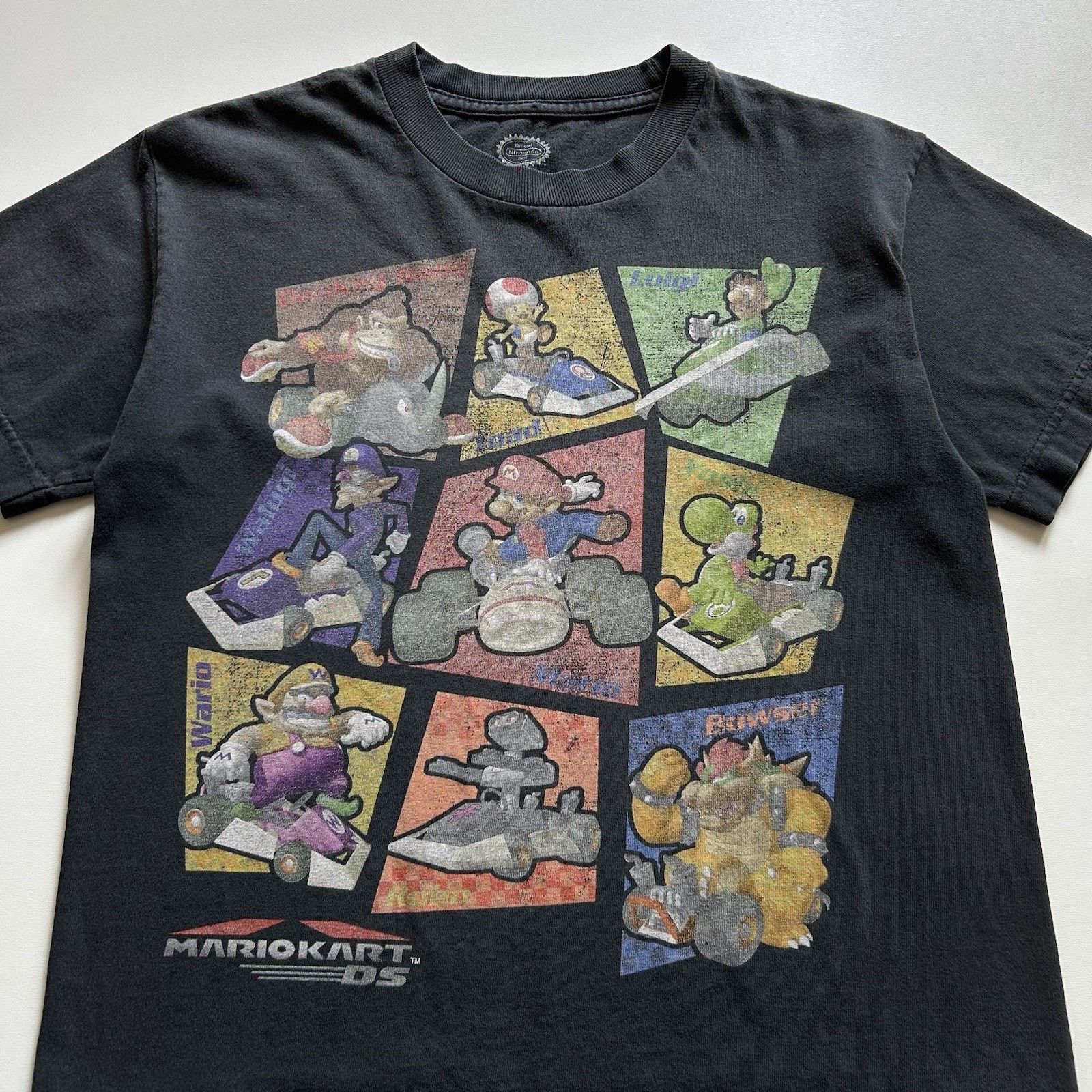 Nintendo Vintage Nintendo Mario Kart DS T-Shirt XS Y2K Faded Black Size US XS / EU 42 / 0 - 2 Thumbnail
