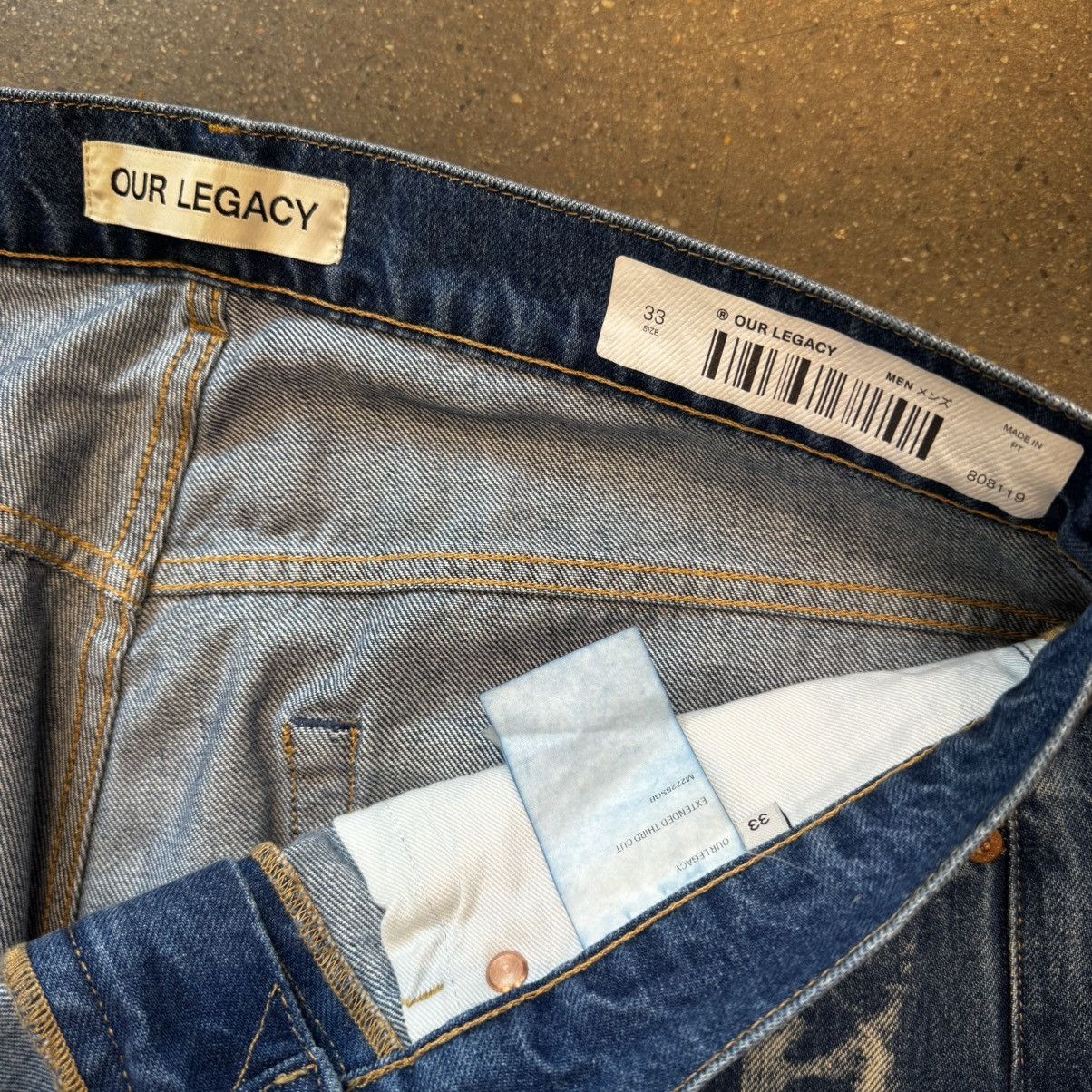 Our Legacy Our legacy EXTENDED THIRD CUT - GLASS BLEACH DENIM