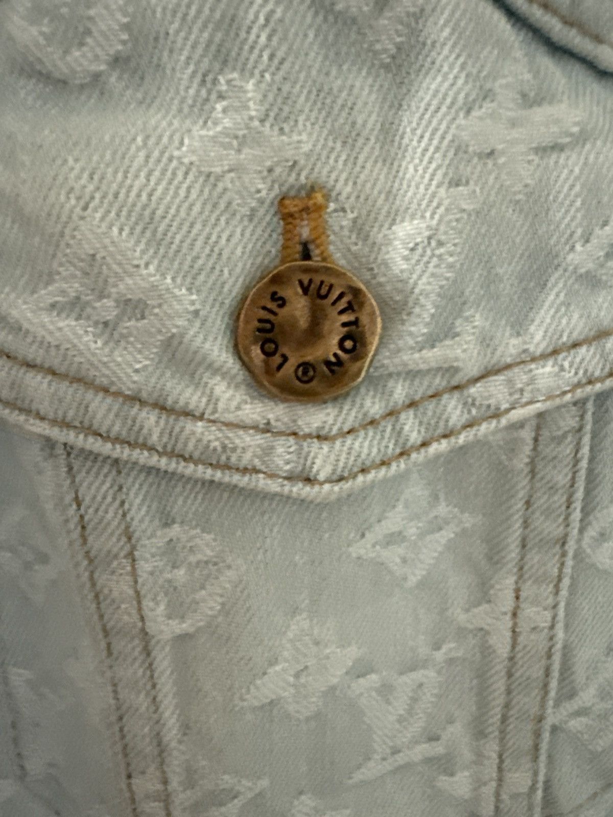 Louis Vuitton Louis Vuitton x Tyler, The Creator Denim Jacket Size US XL / EU 56 / 4 - 4 Thumbnail