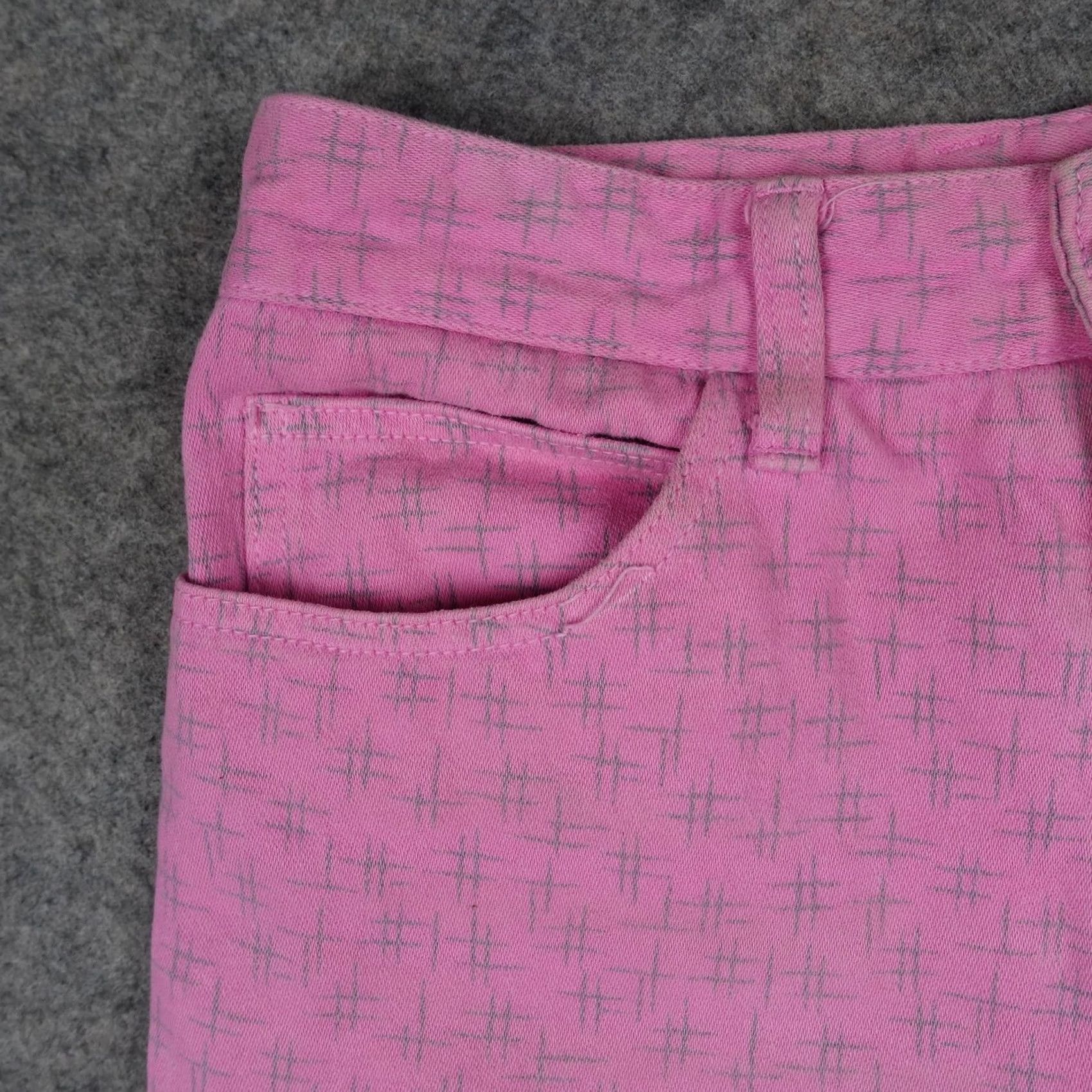 Guess VINTAGE GUESS Jeans Womens 30 Pink High Rise Tapered Made USA 80s Cross Slim Ankle Pockets Size 30" / US 8 / IT 44 - 4 Thumbnail