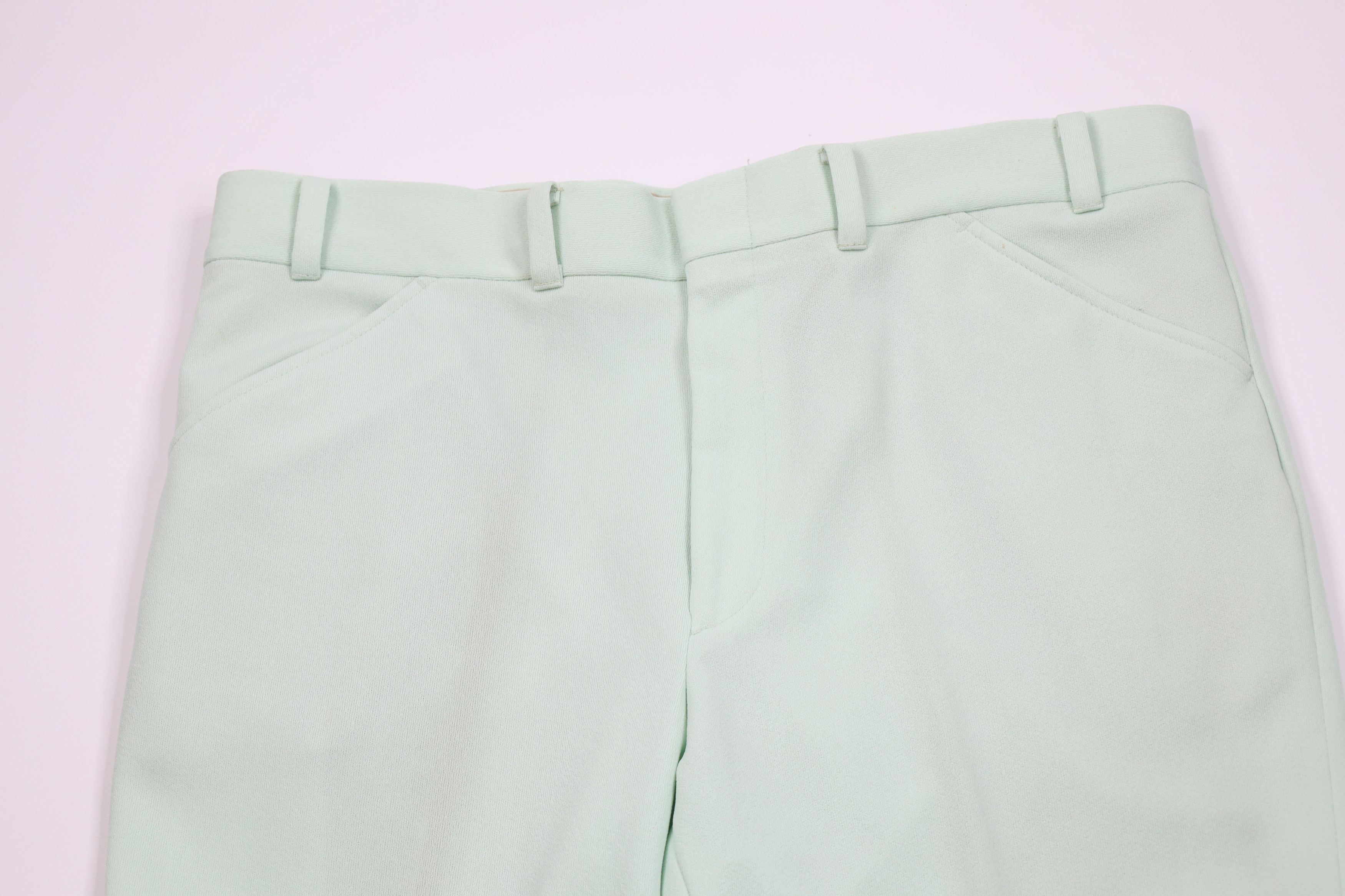 Vintage Vintage 60s 70s Streetwear Knit Bell Bottoms Pants Green USA Size US 38 / EU 54 - 2 Thumbnail