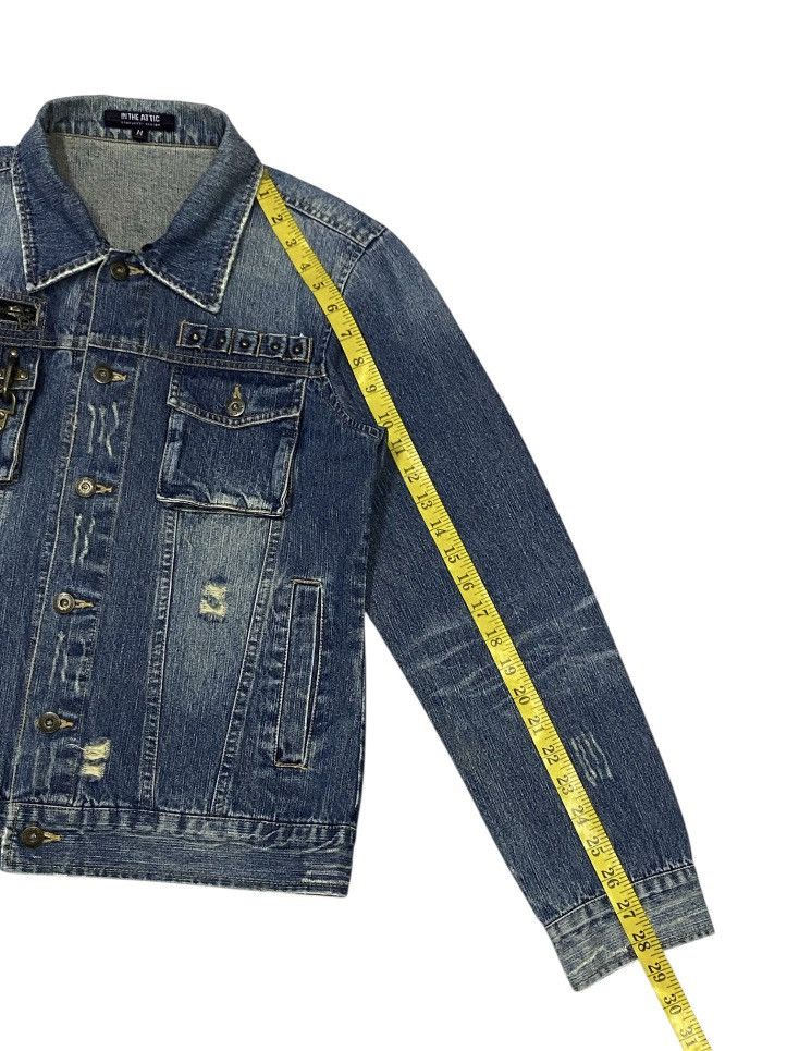 In The Attic In The Attic Cyberpunk Ripped Distressed Denim Jacket Size US M / EU 48-50 / 2 - 21 Thumbnail