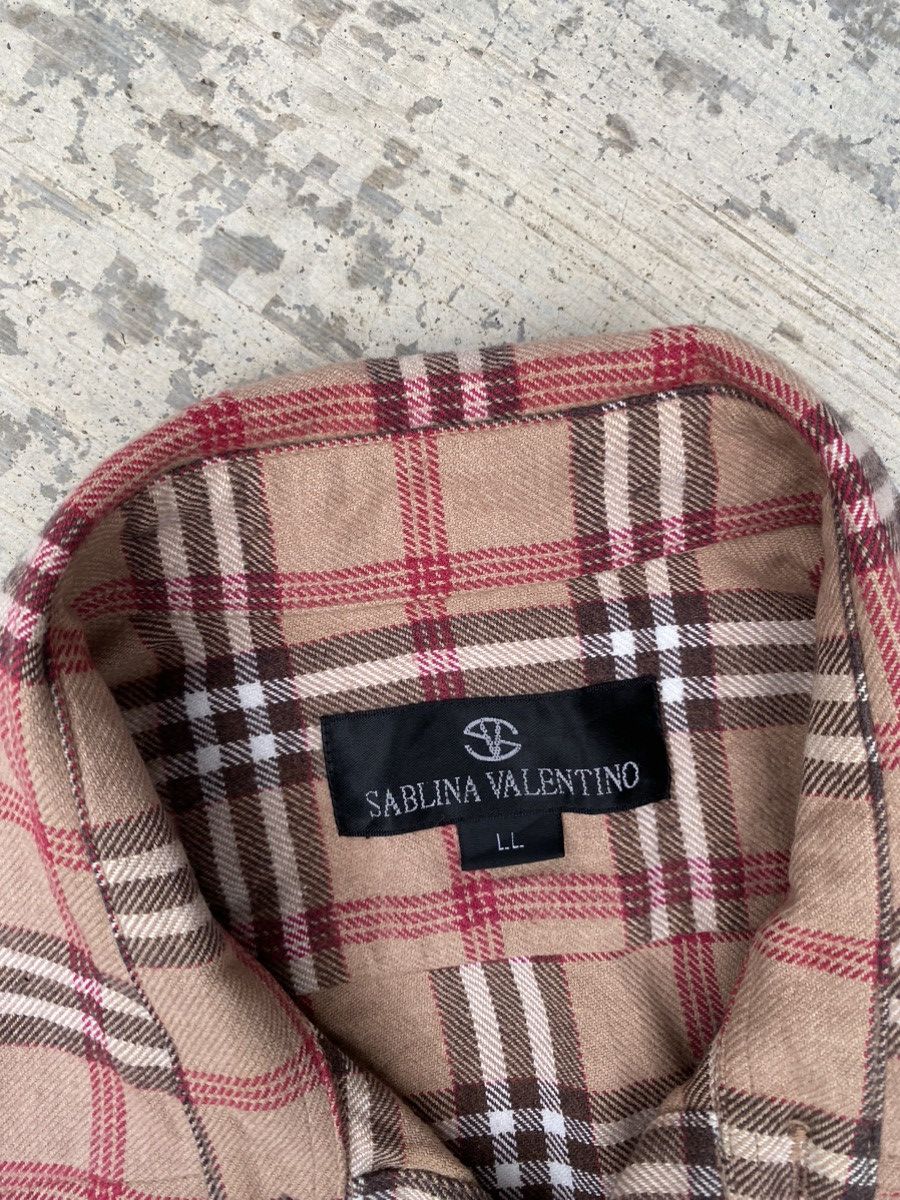 Japanese Brand Sablina Valentino nova check long sleeve shirts flannel Size US L / EU 52-54 / 3 - 6 Thumbnail