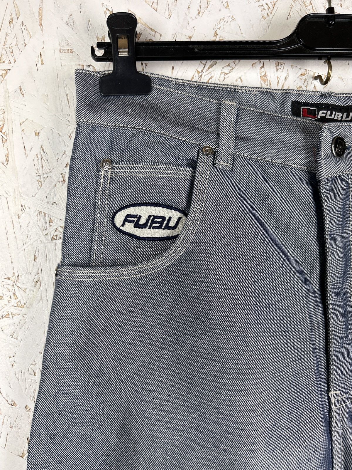 Fubu Vintage Fubu Collection Carpenter Shiny Denim Jeans W33 Size US 33 - 6 Thumbnail