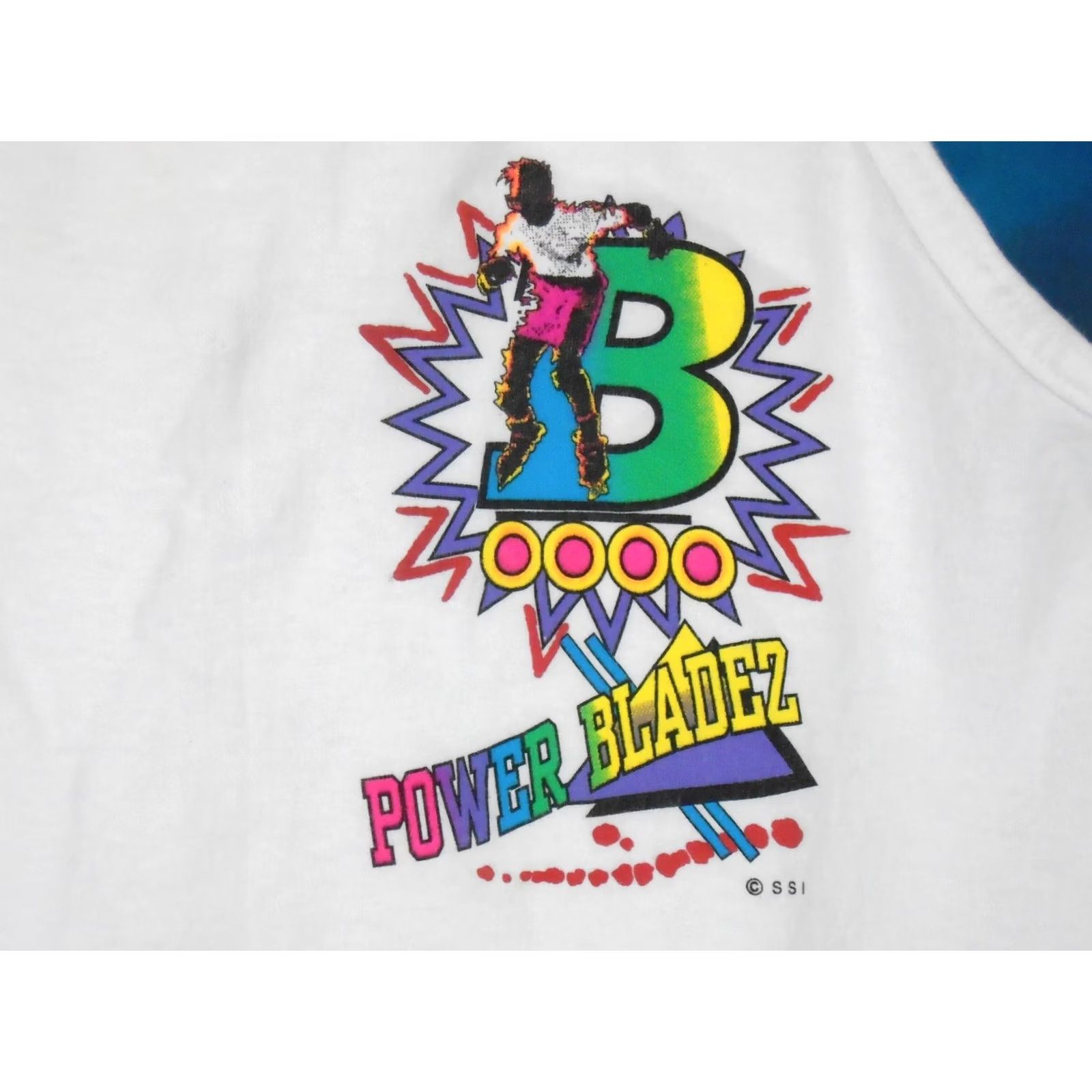 Vintage VINTAGE POWER BLADE SURF GEAR TANK TOP T-Shirt MEDIUM 80s 90s Men White Shirt Mens Size US M / EU 48-50 / 2 - 5 Thumbnail