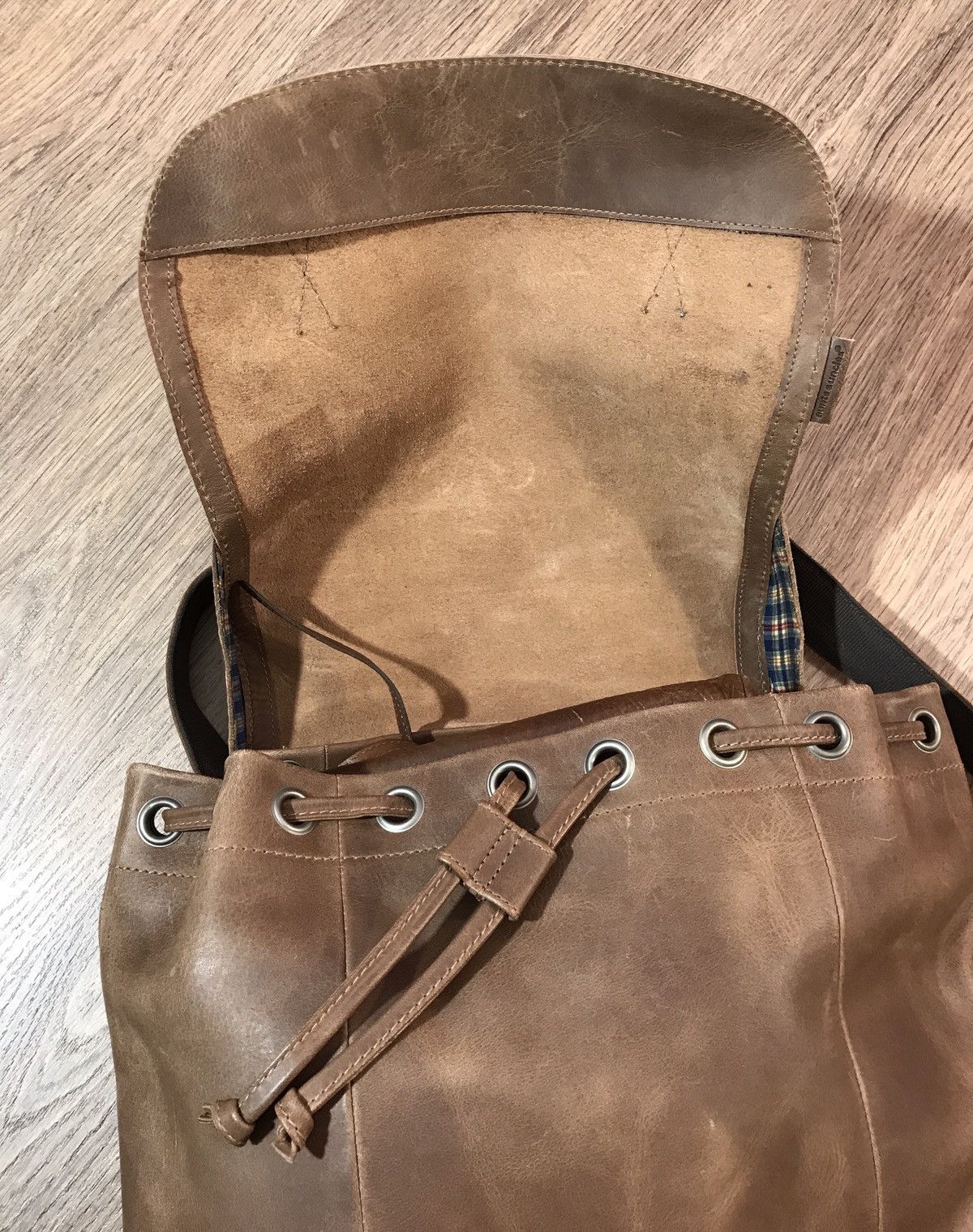 Designer × Leather Aunts & Uncles Leather Backpack rare Size ONE SIZE - 7 Thumbnail