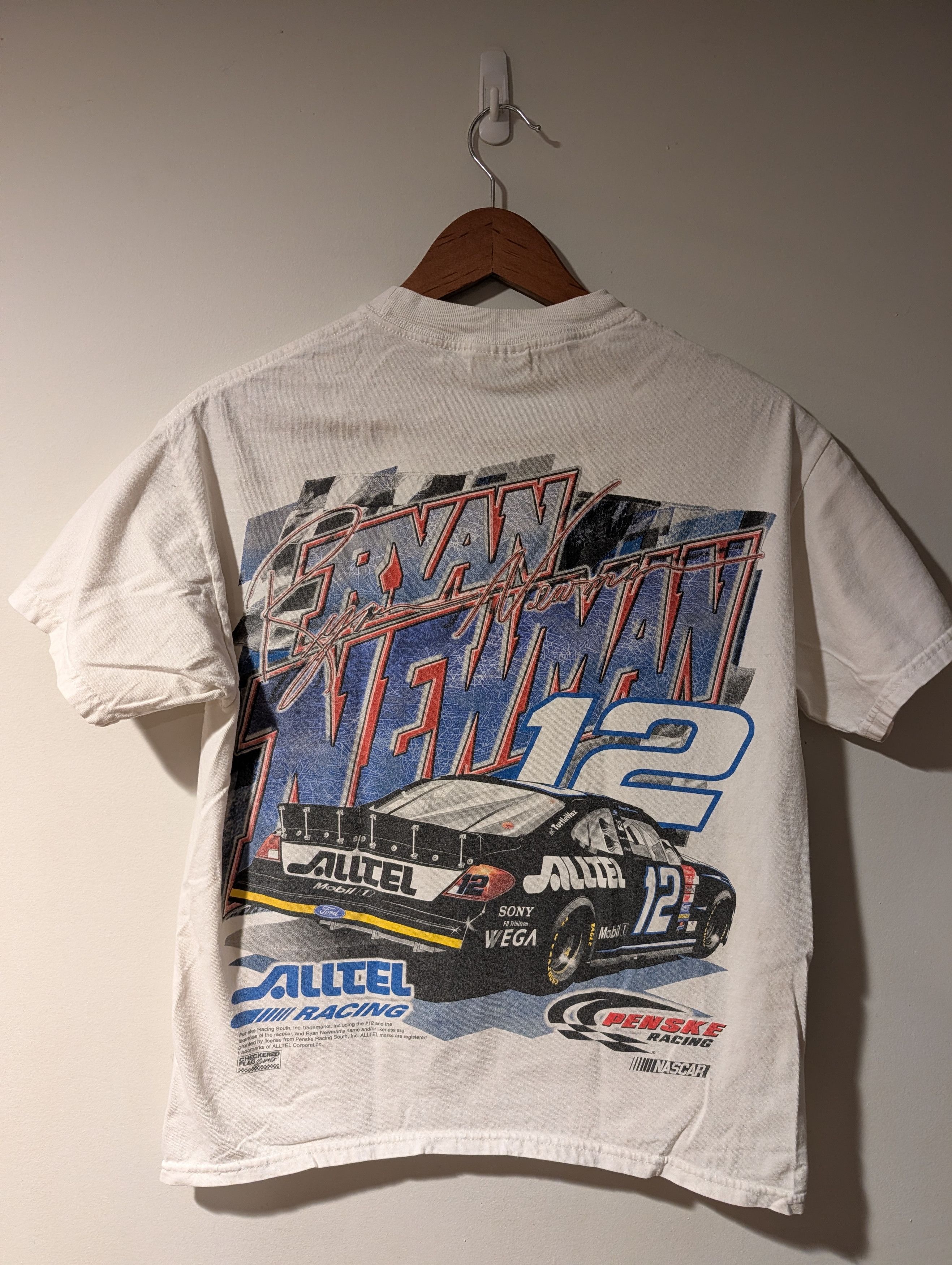 NASCAR Vintage 2000s Ryan Newman #12 Nascar Big Print Shirt Double Size US M / EU 48-50 / 2 - 9 Thumbnail