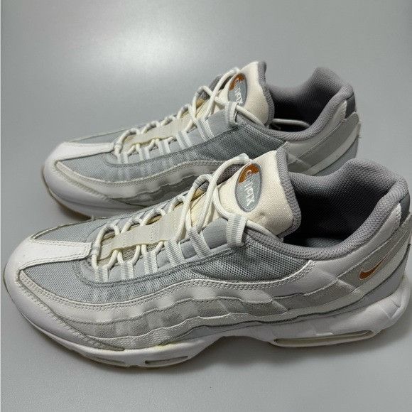 Nike Nike Air Max 95 Pure Platinum Hot Curry White Men’s Size 12 Size US 12 / EU 45 - 3 Thumbnail