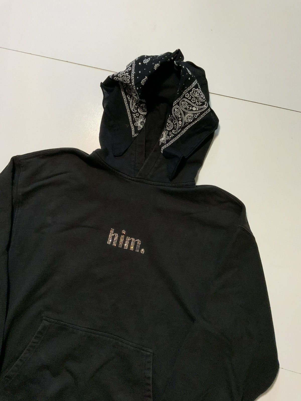 Other Collin Him Rhinestone Paisley Bandana Heavyweight Hoodie Size US XL / EU 56 / 4 - 3 Thumbnail