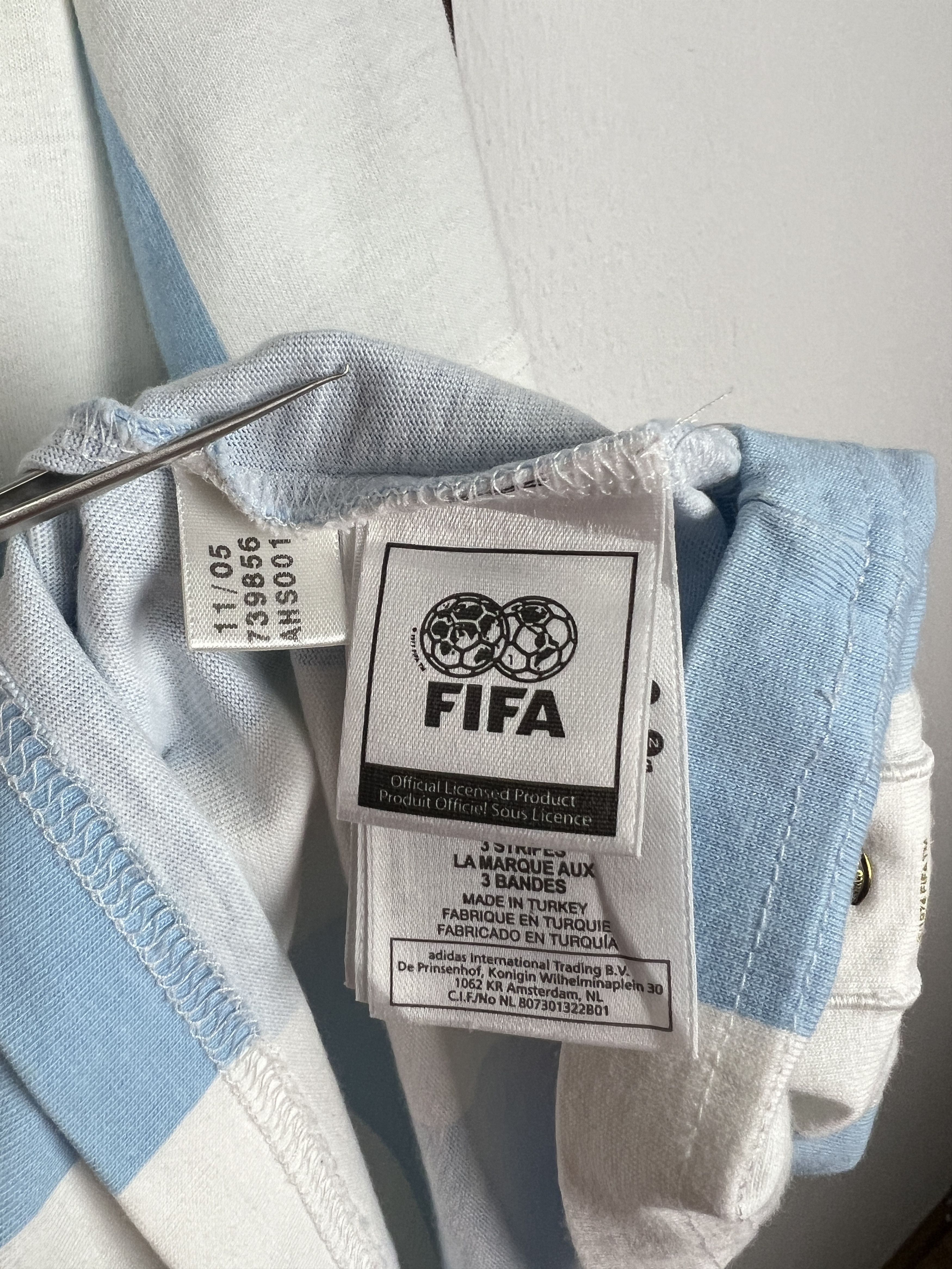 Adidas Adidas Originals Argentina World Cup Football Shirt Jersey Size US L / EU 52-54 / 3 - 6 Thumbnail