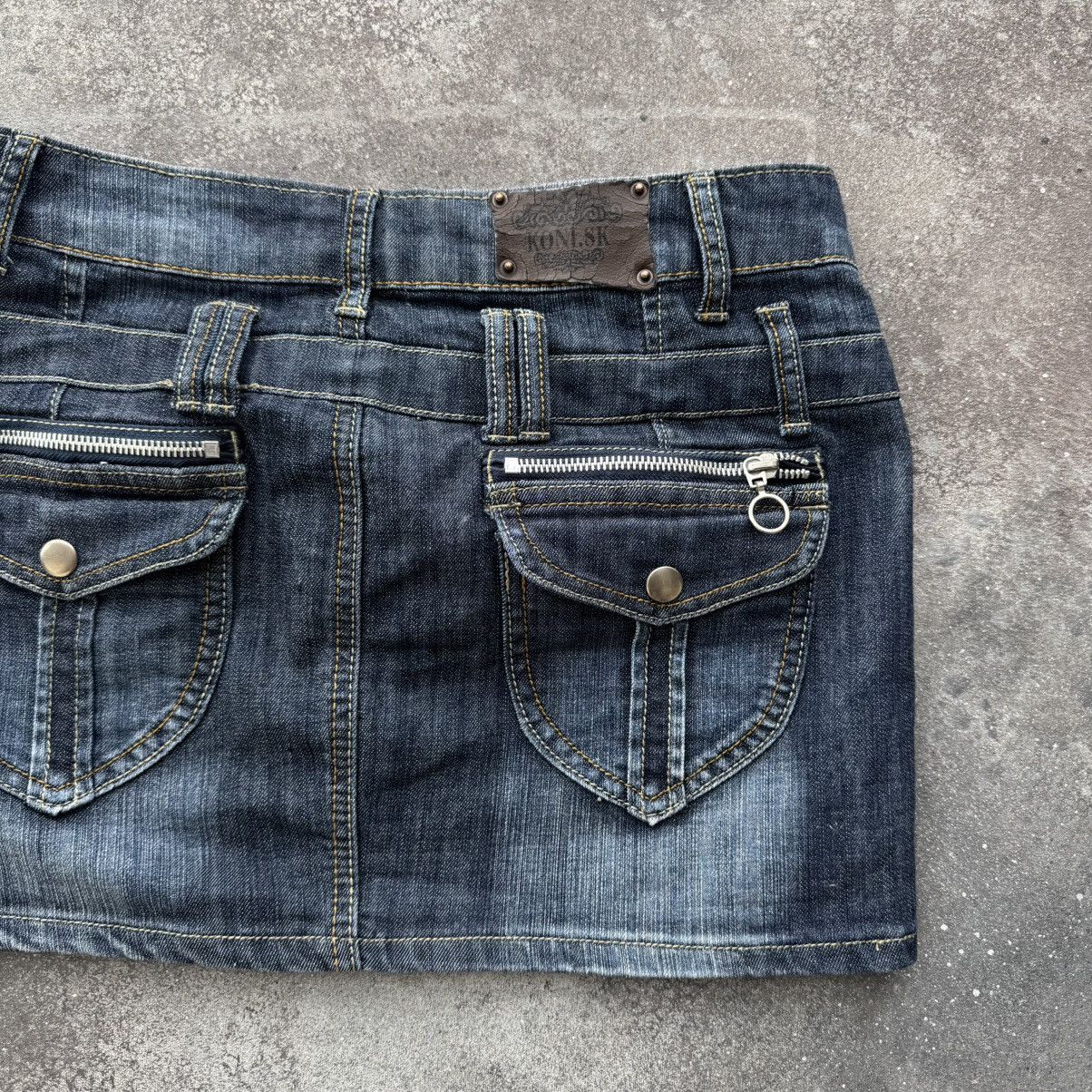 Hysteric Glamour Y2K Super Sexy Vintage Glamour Denim Mini Skirt Size 29" - 8 Thumbnail