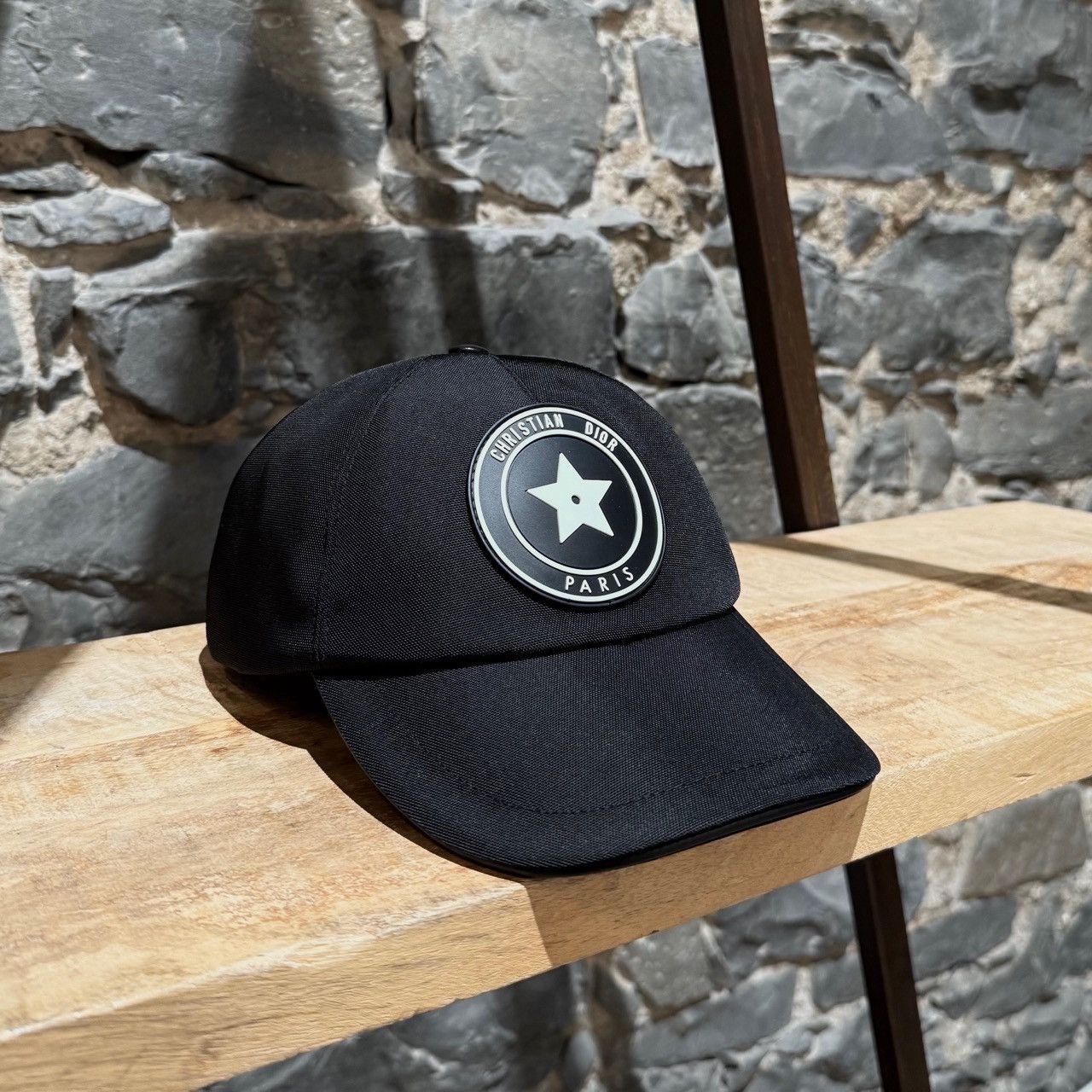Dior Black D-Player Star Logo Baseball Cap - 58 cm