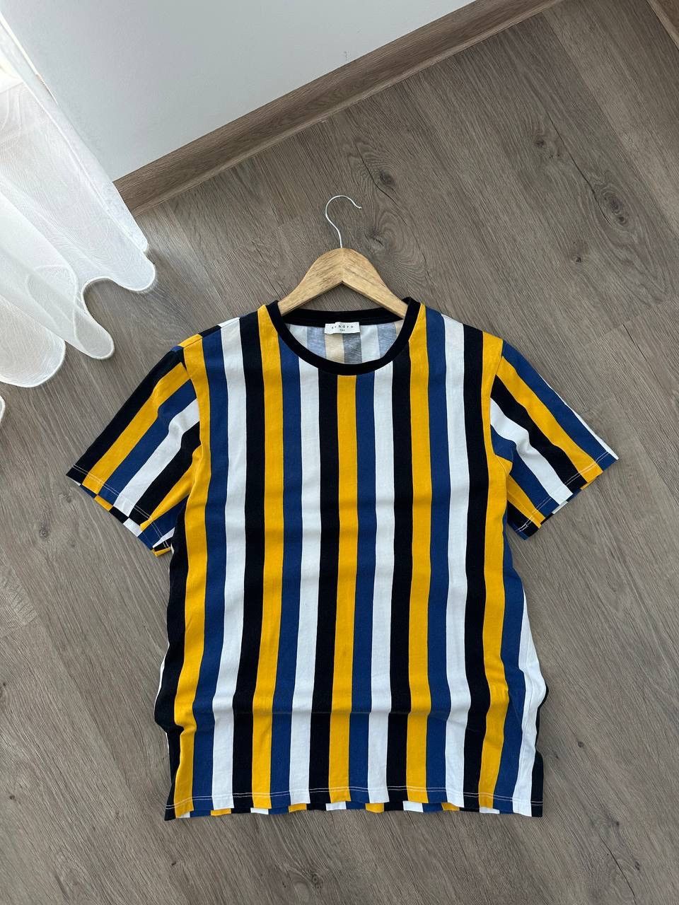 Vintage Sandro Stripeded Yellow T-Shirt