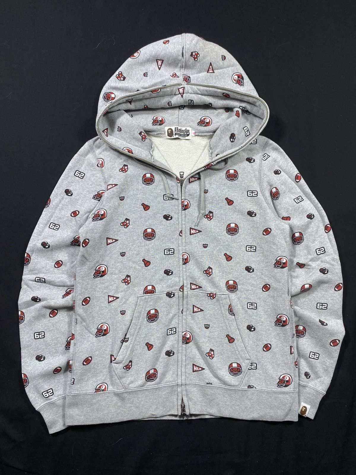 Bape A BATHING APE MLB FULL PRINT ZIP UP HOODIE Size XS / US 0-2 / IT 36-38 - 1 Thumbnail