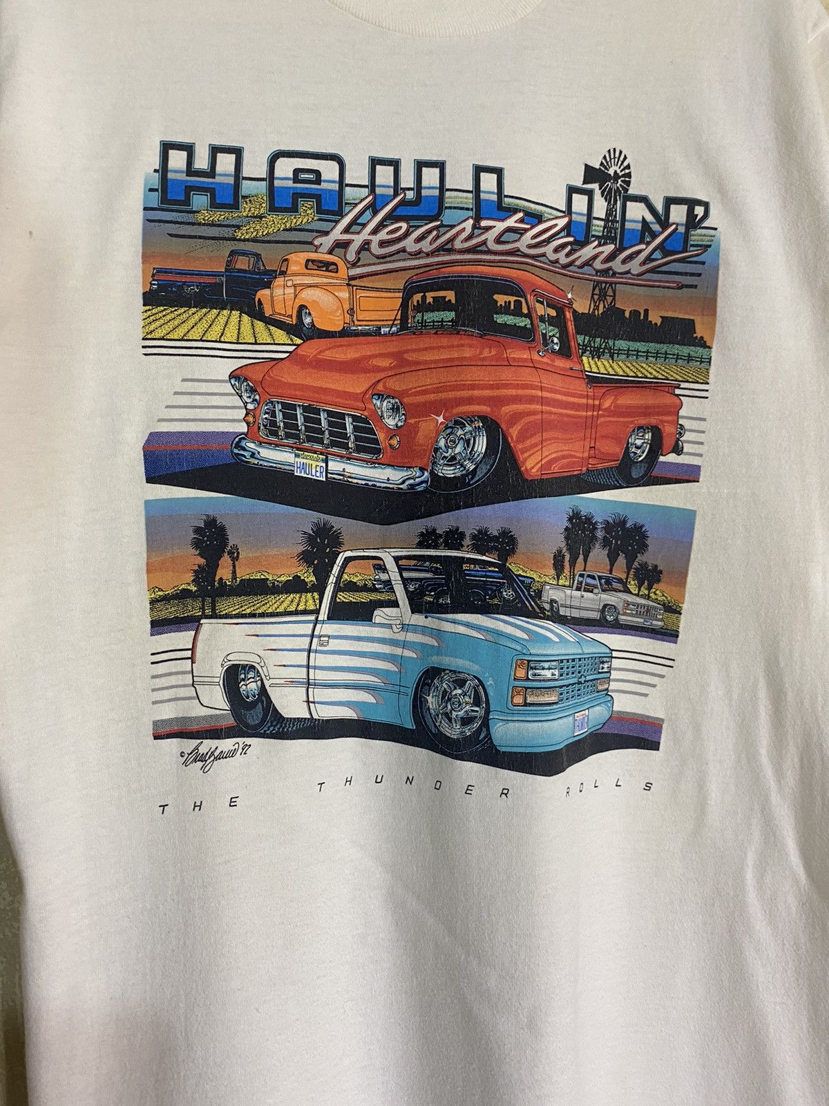 NASCAR × Vintage Vintage Haulin Heartland Lone Star Car T-shirt Size US XL / EU 56 / 4 - 2 Thumbnail