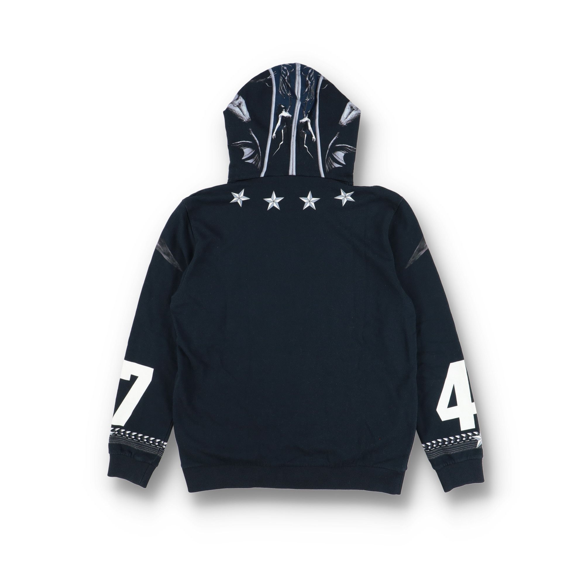 Givenchy Blue Shark Mermaid Print Hoodie Size US M / EU 48-50 / 2 - 9 Thumbnail