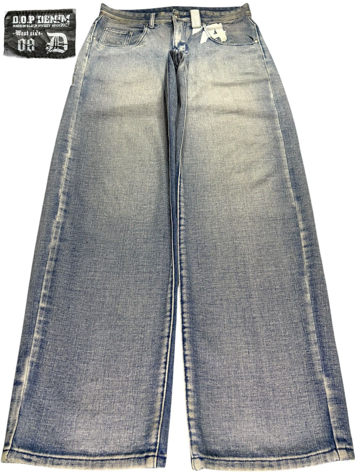 Japanese Brand Vintage Japanese Brand L.A GANGSTA Spell Out Baggy Jeans Size US 32 / EU 48 - 1 Thumbnail