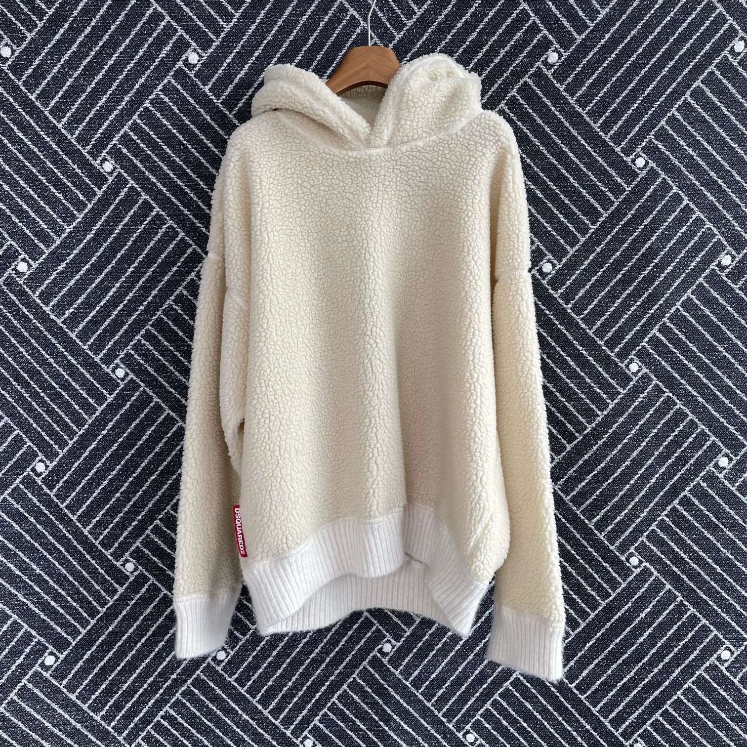 Dsquared2 DSQUARED2 D2 Lamb Wool Hoodie XL 99 New Rare Size XL / US 12-14 / IT 48-50 - 1 Thumbnail