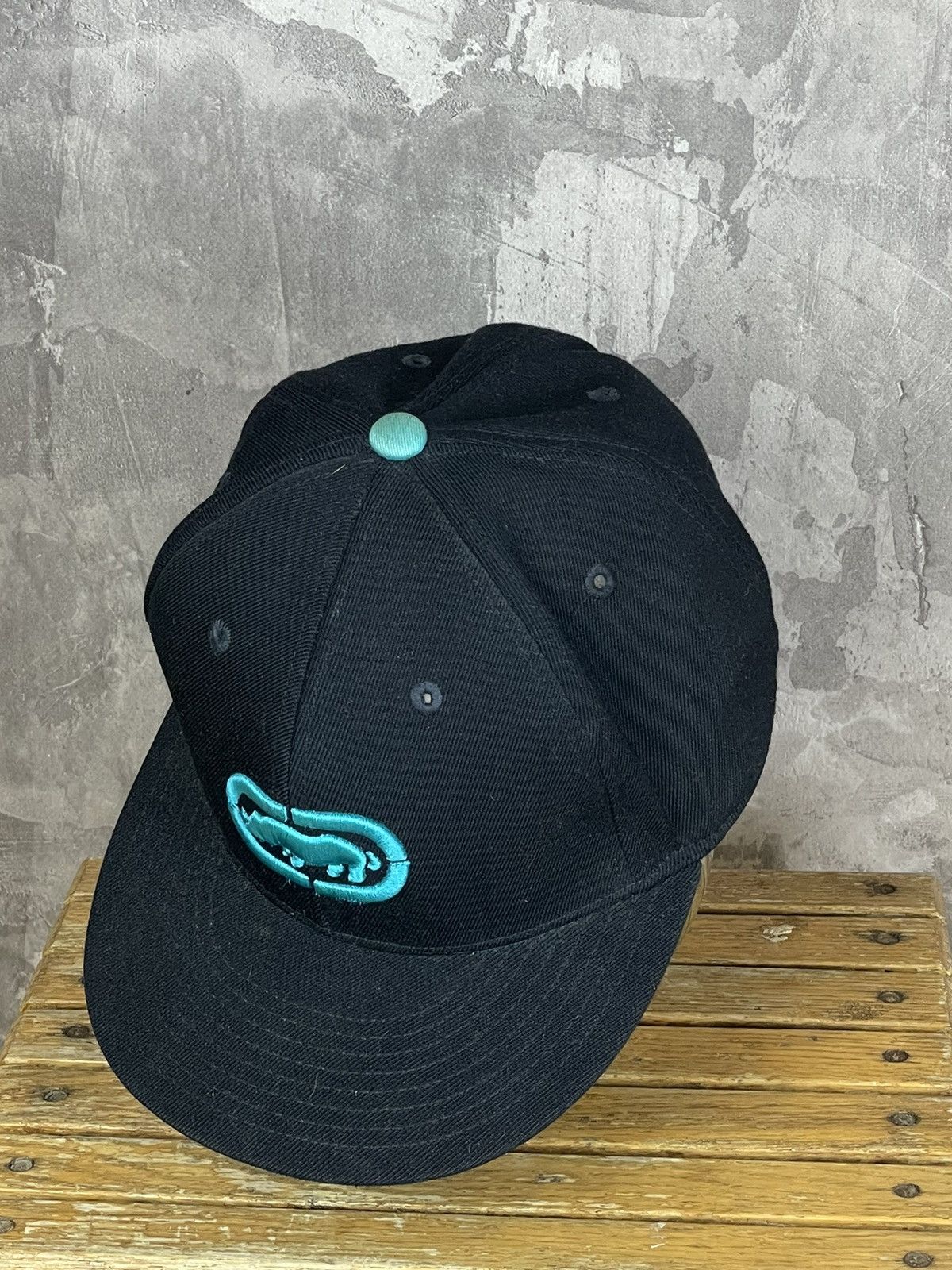 Ecko Unltd. × Japanese Brand Ecko UnItd Vintage Navy Skategang sk8 Snap Back Cap Size ONE SIZE - 4 Thumbnail