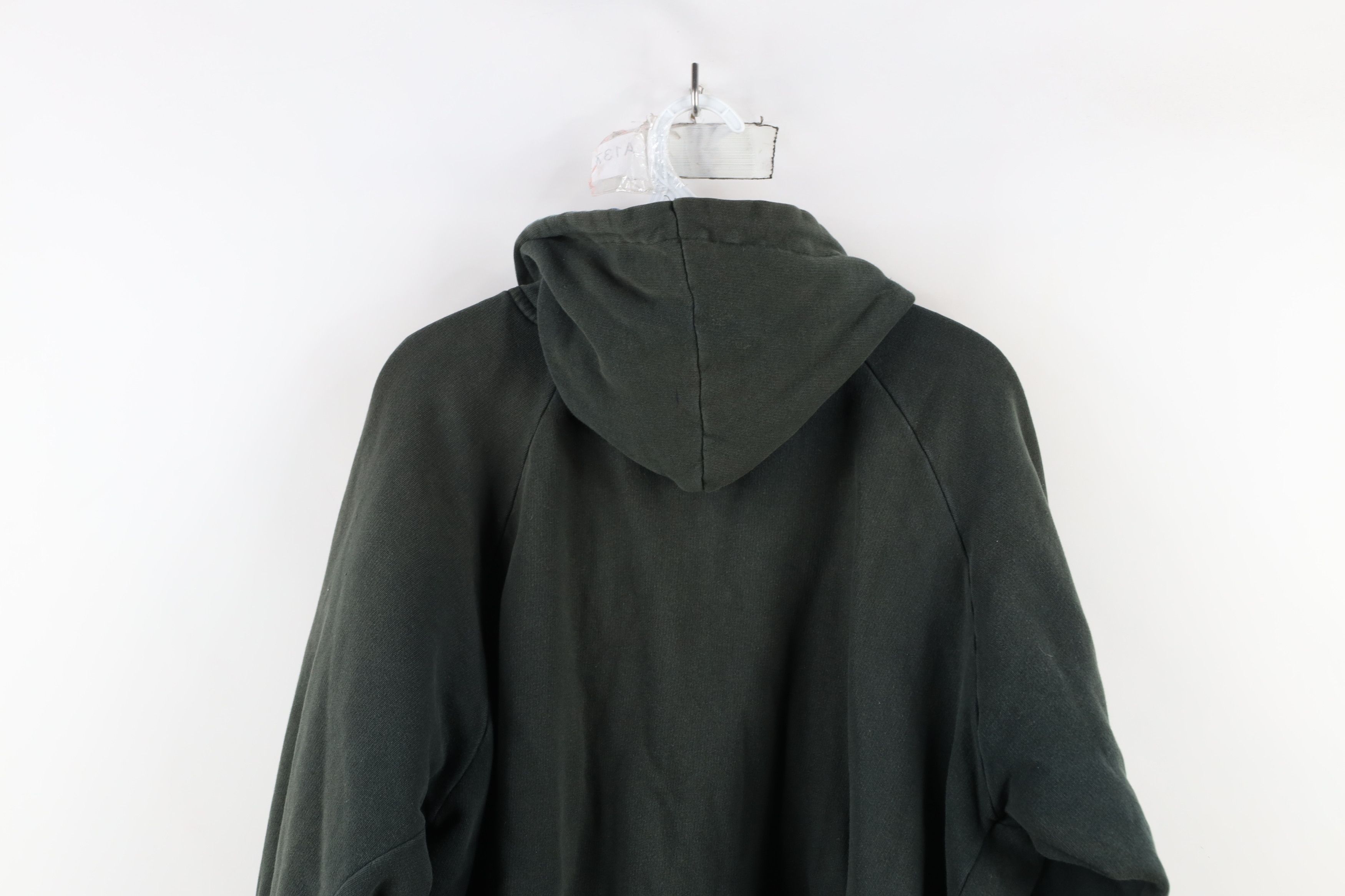 Vintage Vintage 90s Streetwear Blank Reversible Full Zip Hoodie Size US L / EU 52-54 / 3 - 11 Thumbnail