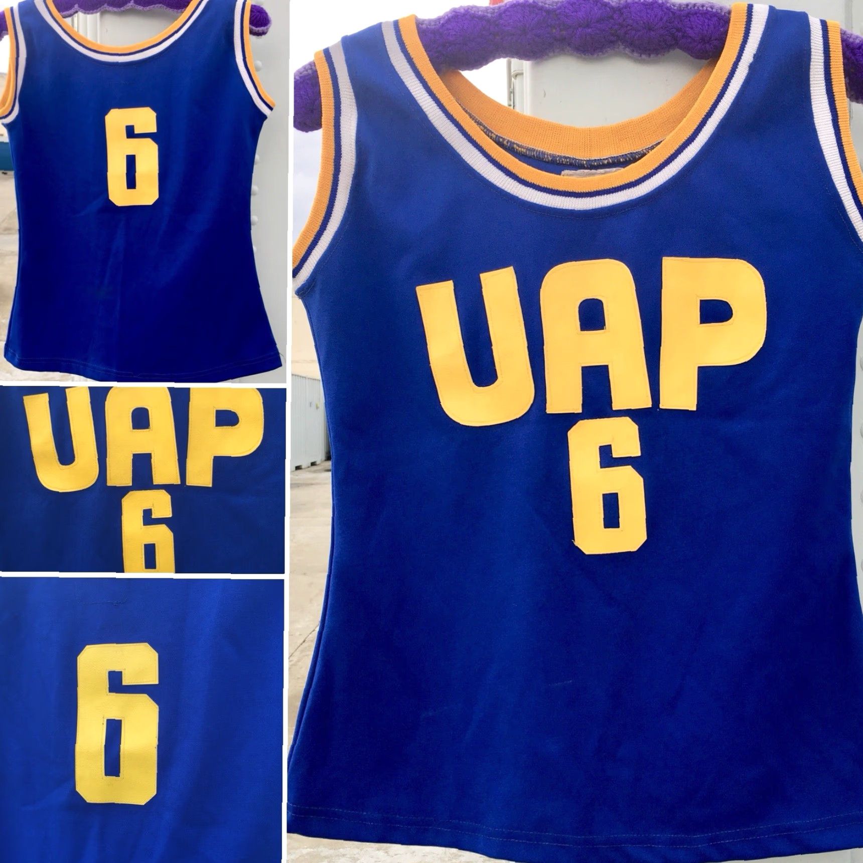 Vintage Vintage La Fama Del Tigre UAP 6 Tank Top Jersey Blue Yellow White M Shirt Womens Size M / US 6-8 / IT 42-44 - 3 Thumbnail