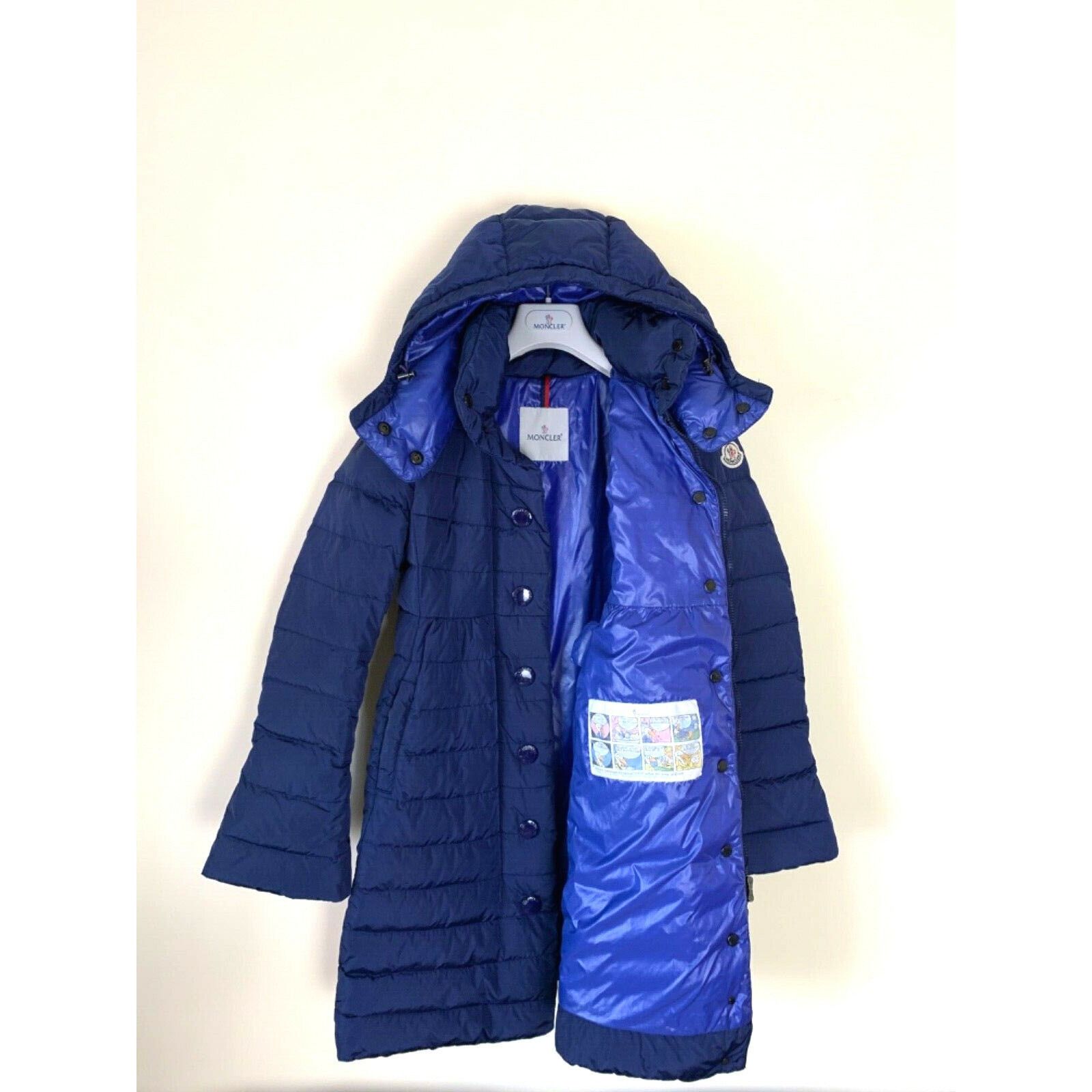 Moncler Women's MONCLER JURA Down Jacket Coat Parka SZ 0 XS Blue Size XS / US 0-2 / IT 36-38 - 3 Thumbnail