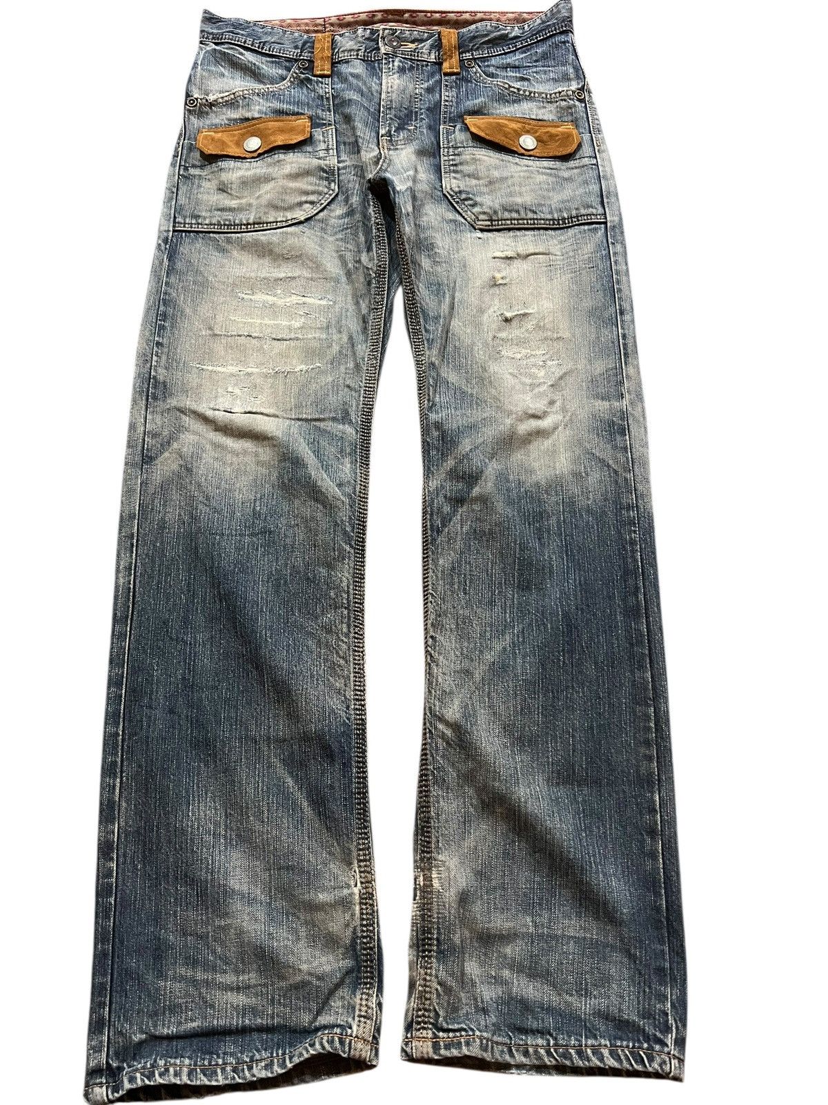 Edwin EDWIN EXCLUSIVE VINTAGE XV DISTRESSED BUSH PANTS JEANS Size US 36 / EU 52 - 1 Thumbnail