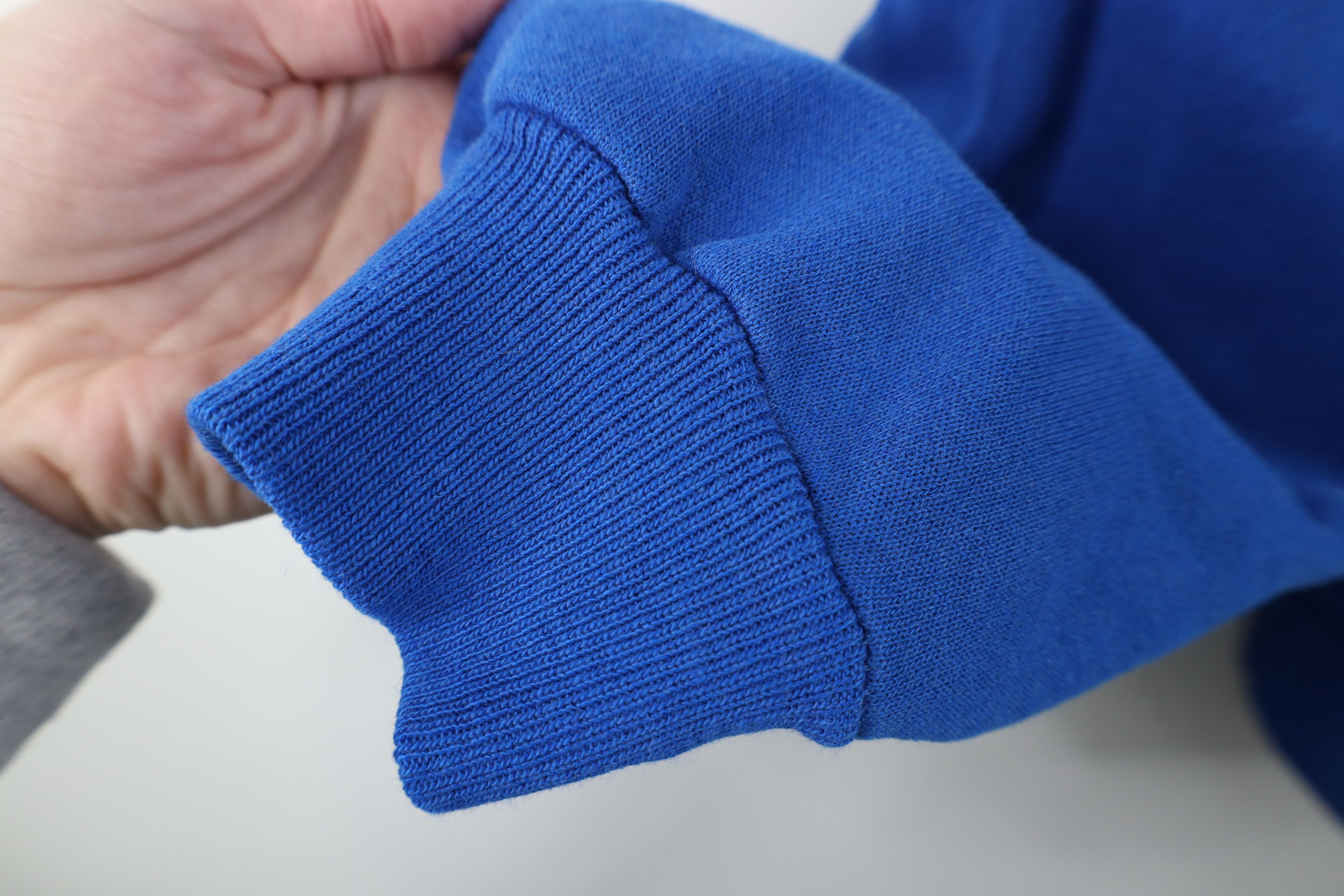 Hanes Vintage 80s 90s Hanes Full Zip Hoodie Sweatshirt Blue USA Size US L / EU 52-54 / 3 - 7 Thumbnail