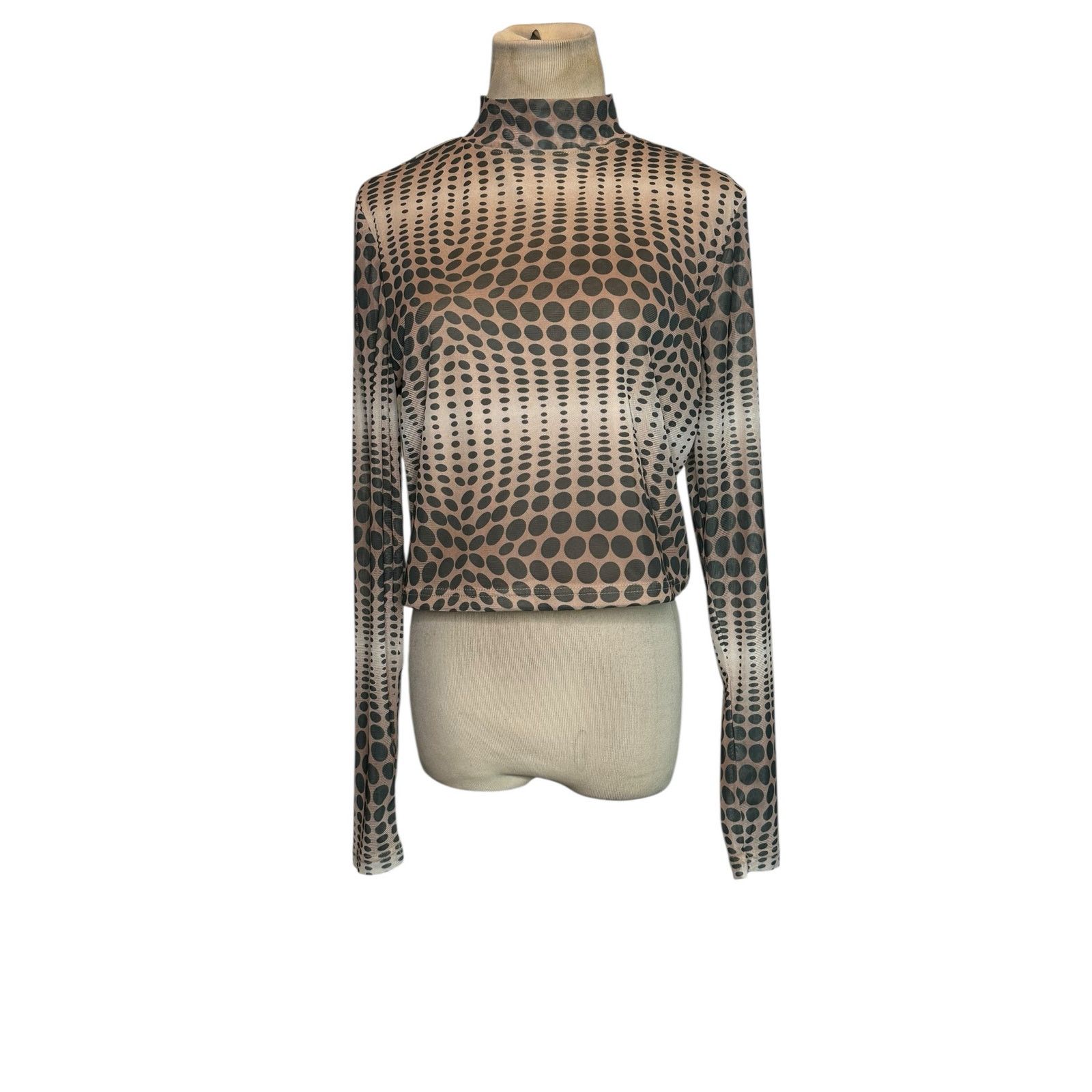 Forever 21 Forever 21 beige black polka dots long sleeves size 0X Size XS / US 0-2 / IT 36-38 - 5 Thumbnail