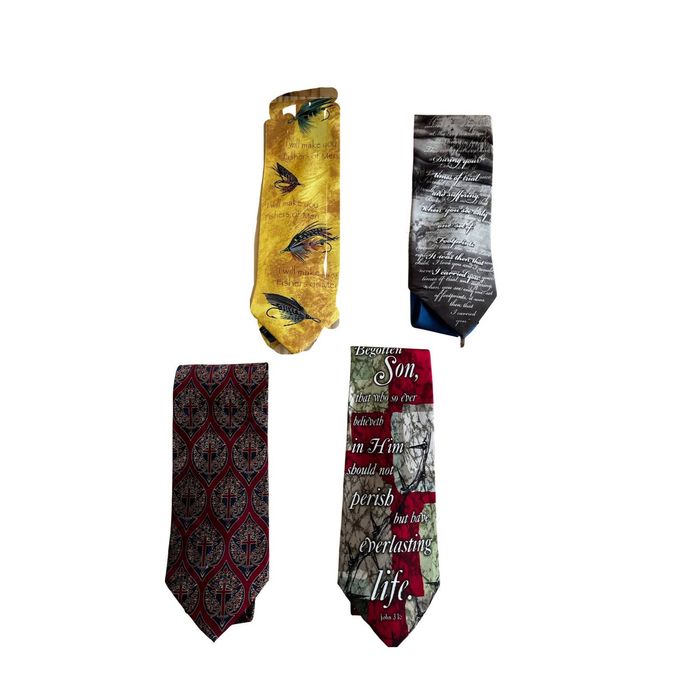 Eagle Industries Vintage Religious Christian Themed Silk Neckties Set ...