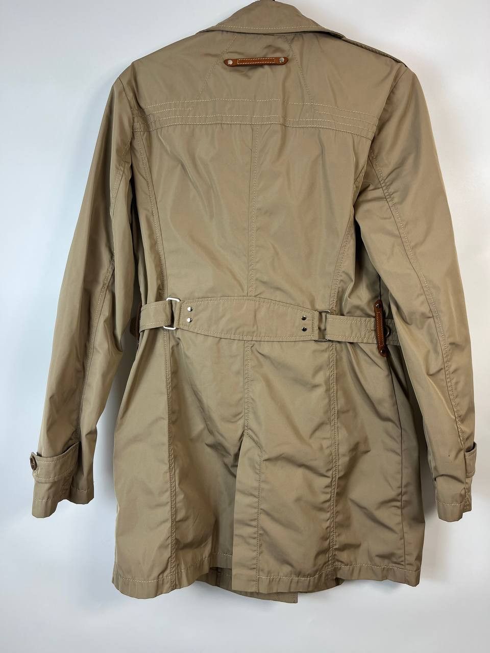 MABRUN Beige Trench Coat Jacket Women Windbreaker Size XL